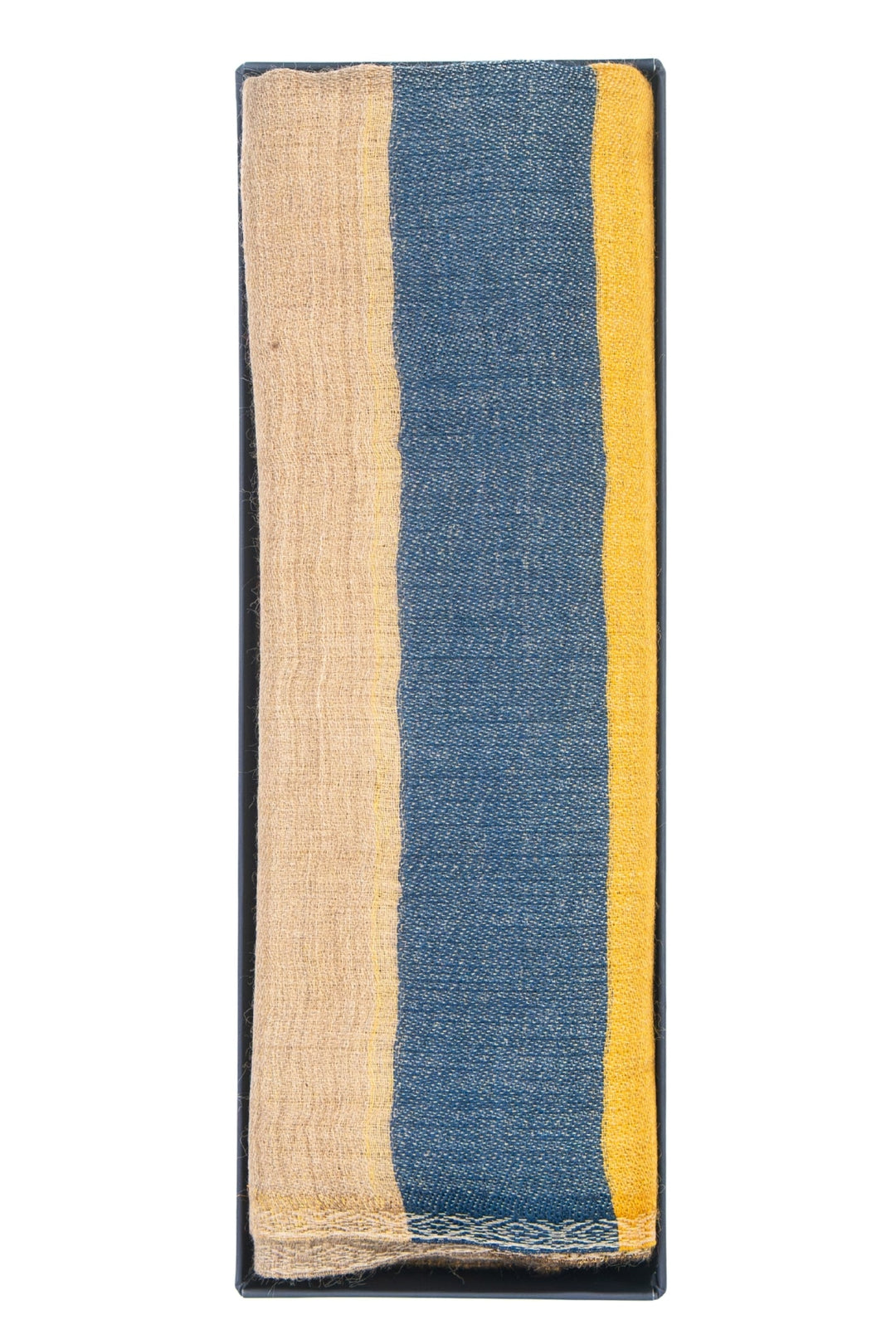 Taroob Gift Set of Unisex Bold Striper Wool Zari Stole  for Him or Her