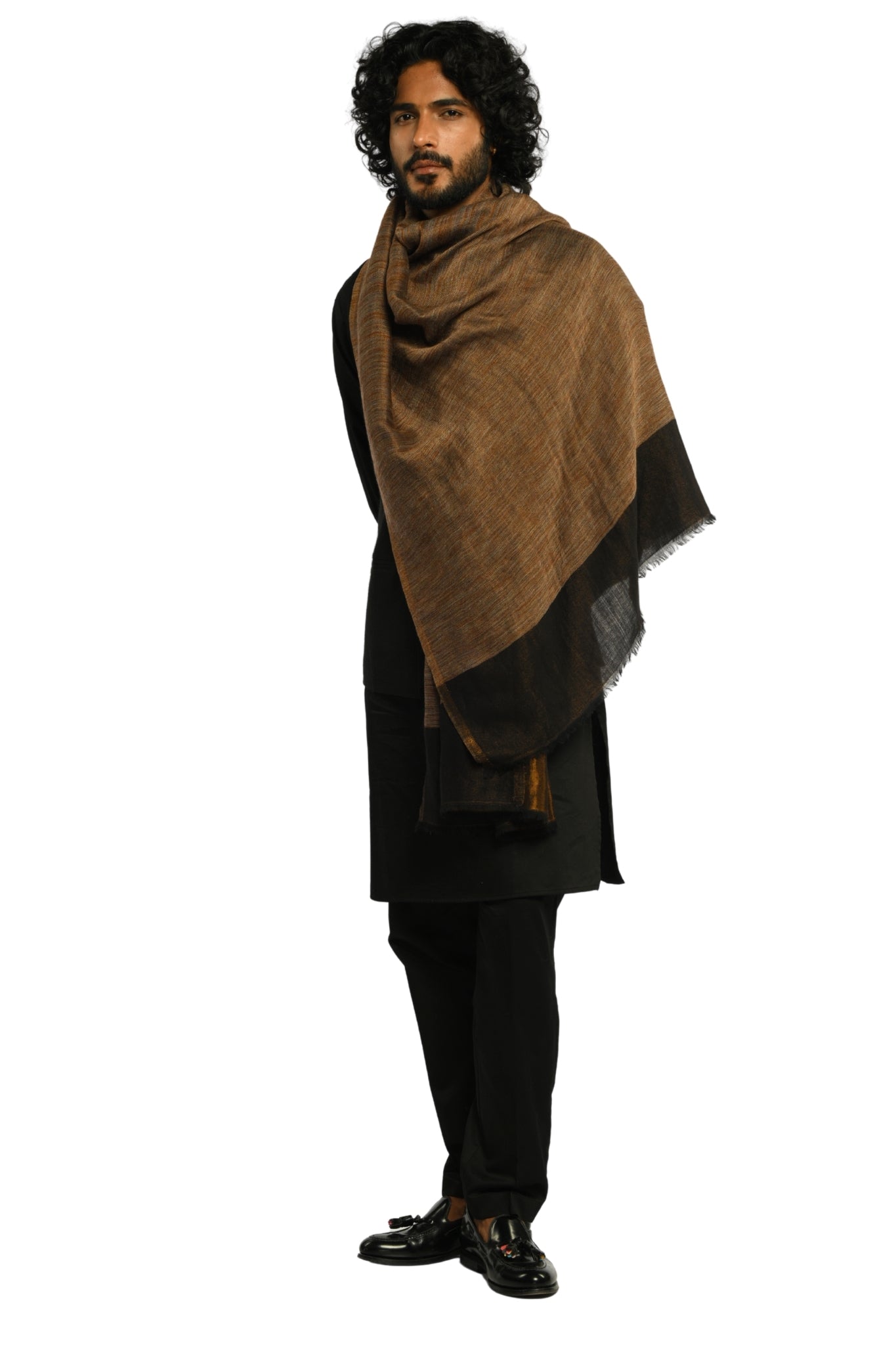 Taroob Wool Metallic Whisper Stole