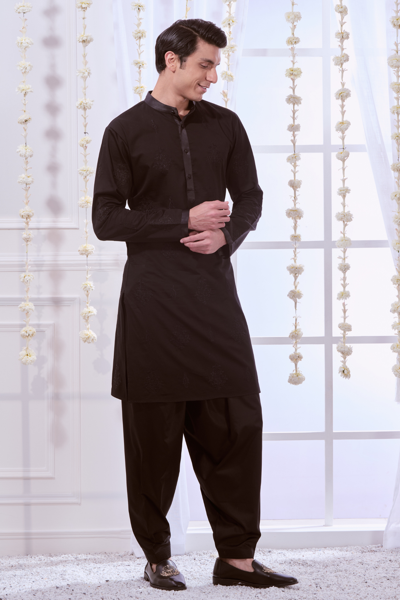 Taroob Timeless Embroidered Kurta Pajama Set