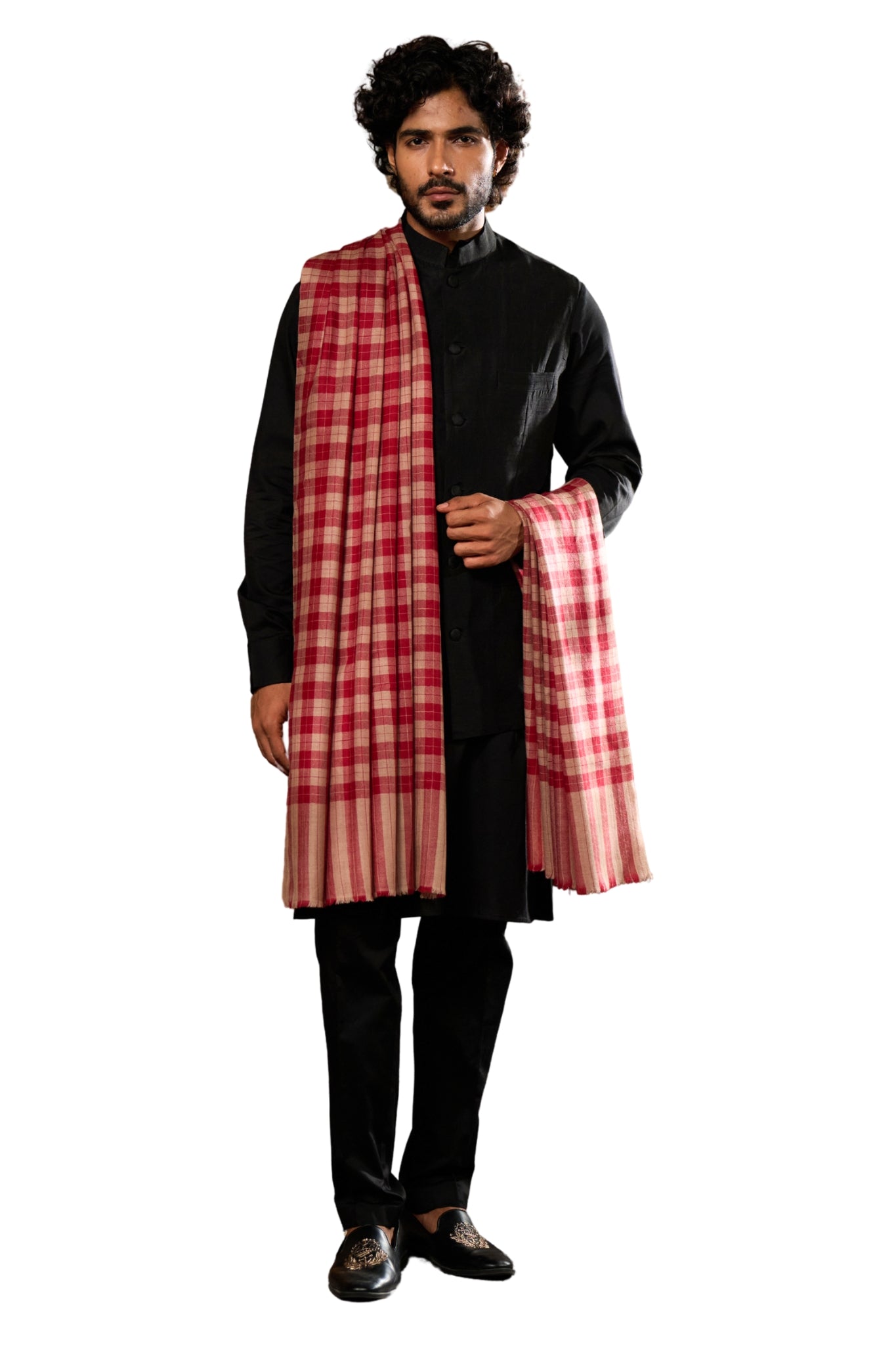 Taroob Fine Merino Wool Checkered Dusala