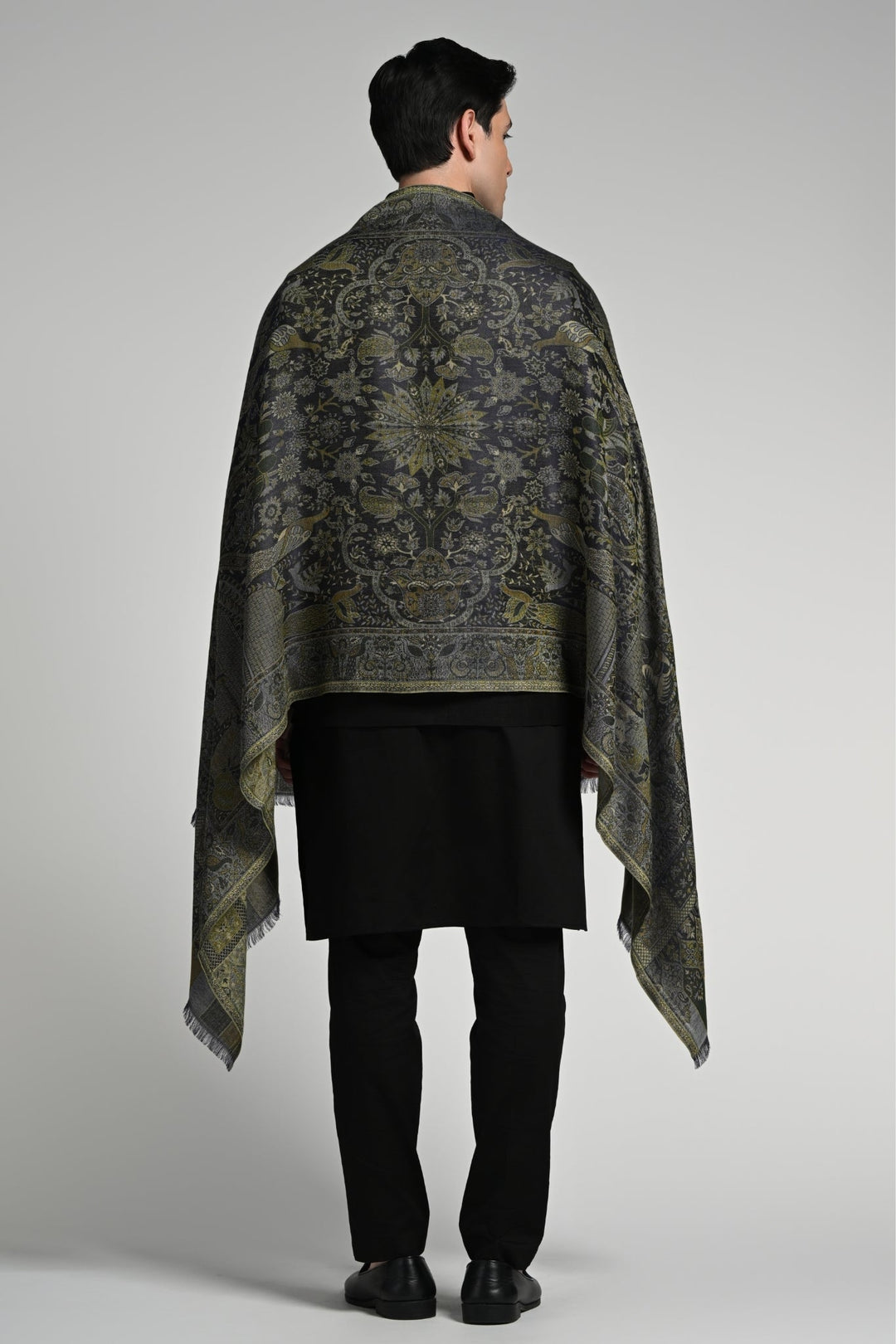 Taroob Raj-Darbar Silk Jamawar Stole