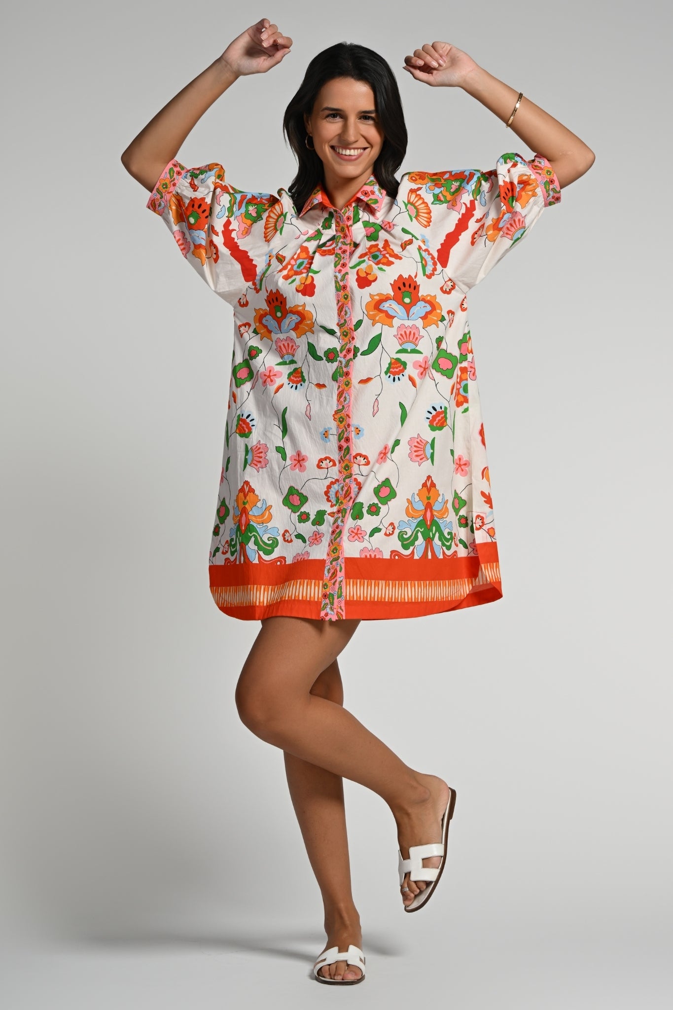 Taroob Floral Utopia Cotton Dress