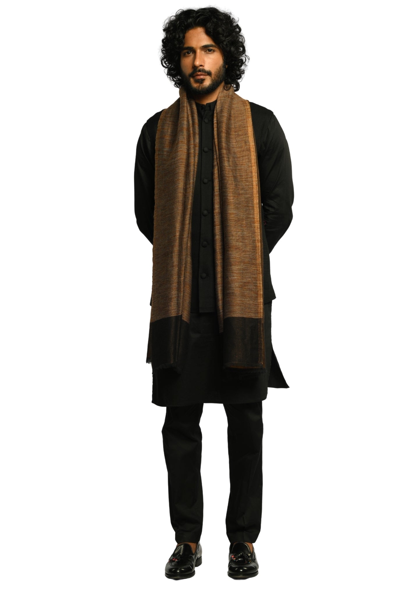 Taroob Wool Metallic Whisper Stole