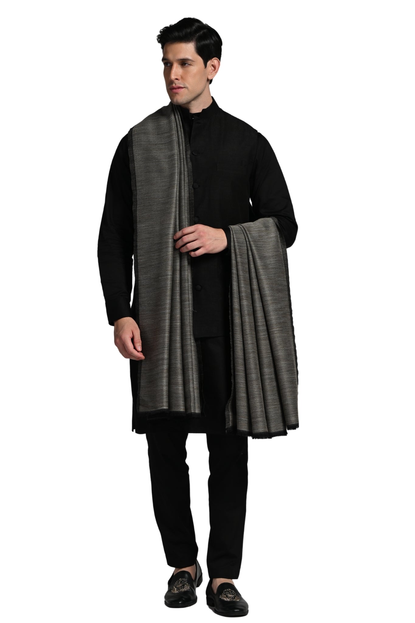 Pure Wool Reversible Dusala – Men's Check & Striper Dusala | Taroob