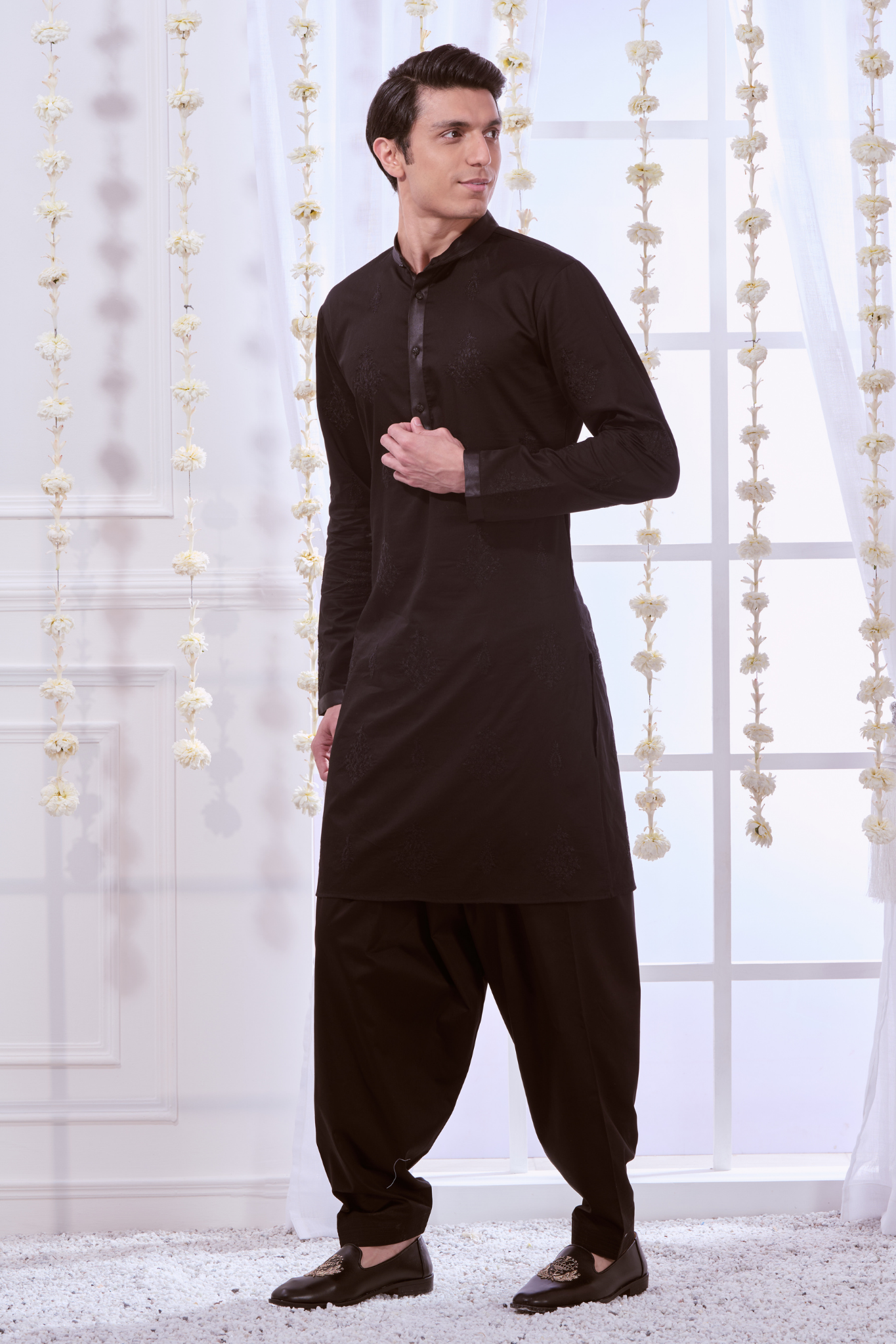 Taroob Timeless Embroidered Kurta Pajama Set