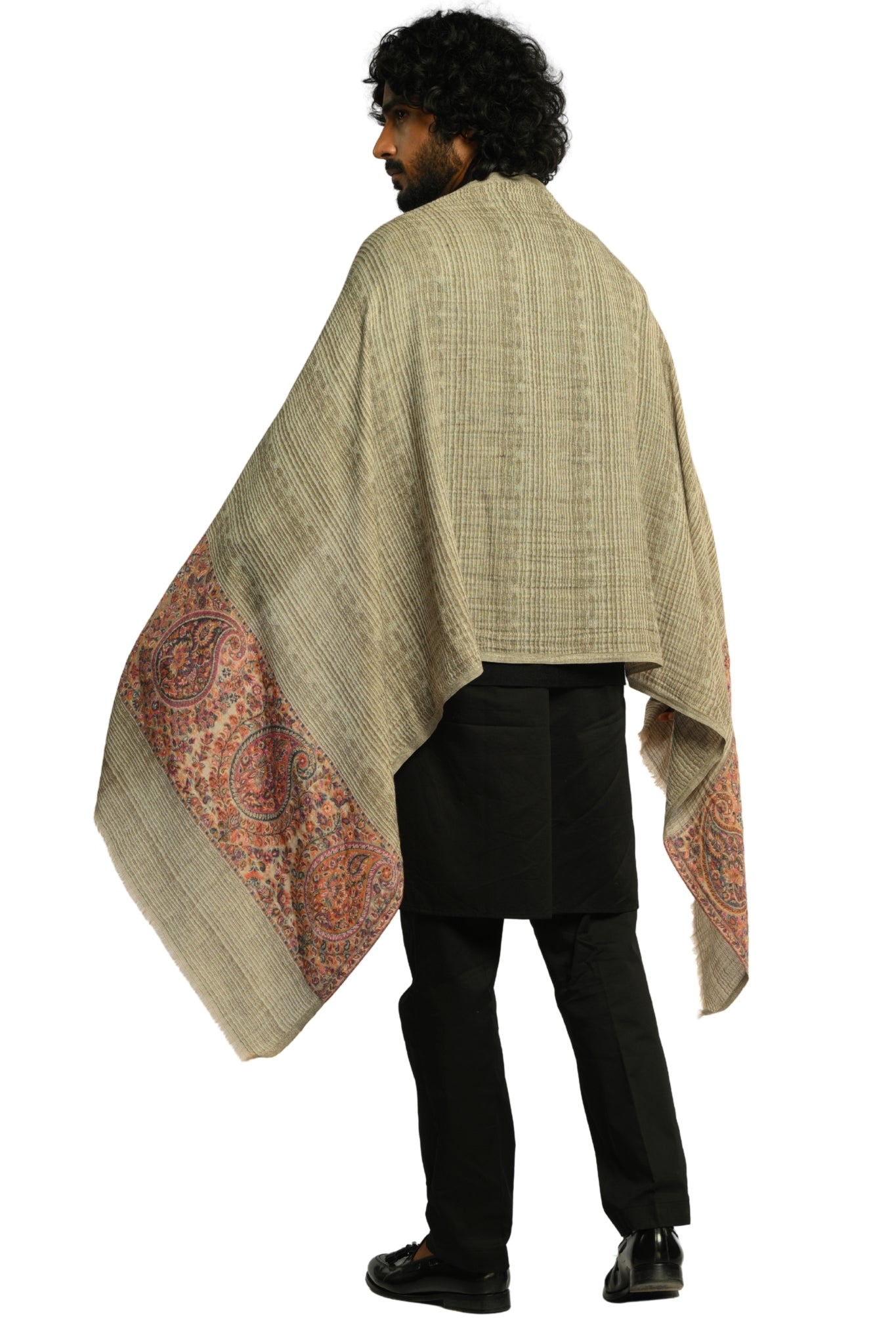 Taroob Royal Kaani Stripe Wool Stole