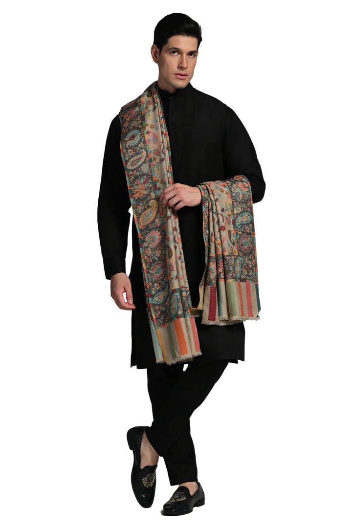 Taroob Authentic Wool Kashmiri Jaal Kaani Dusala