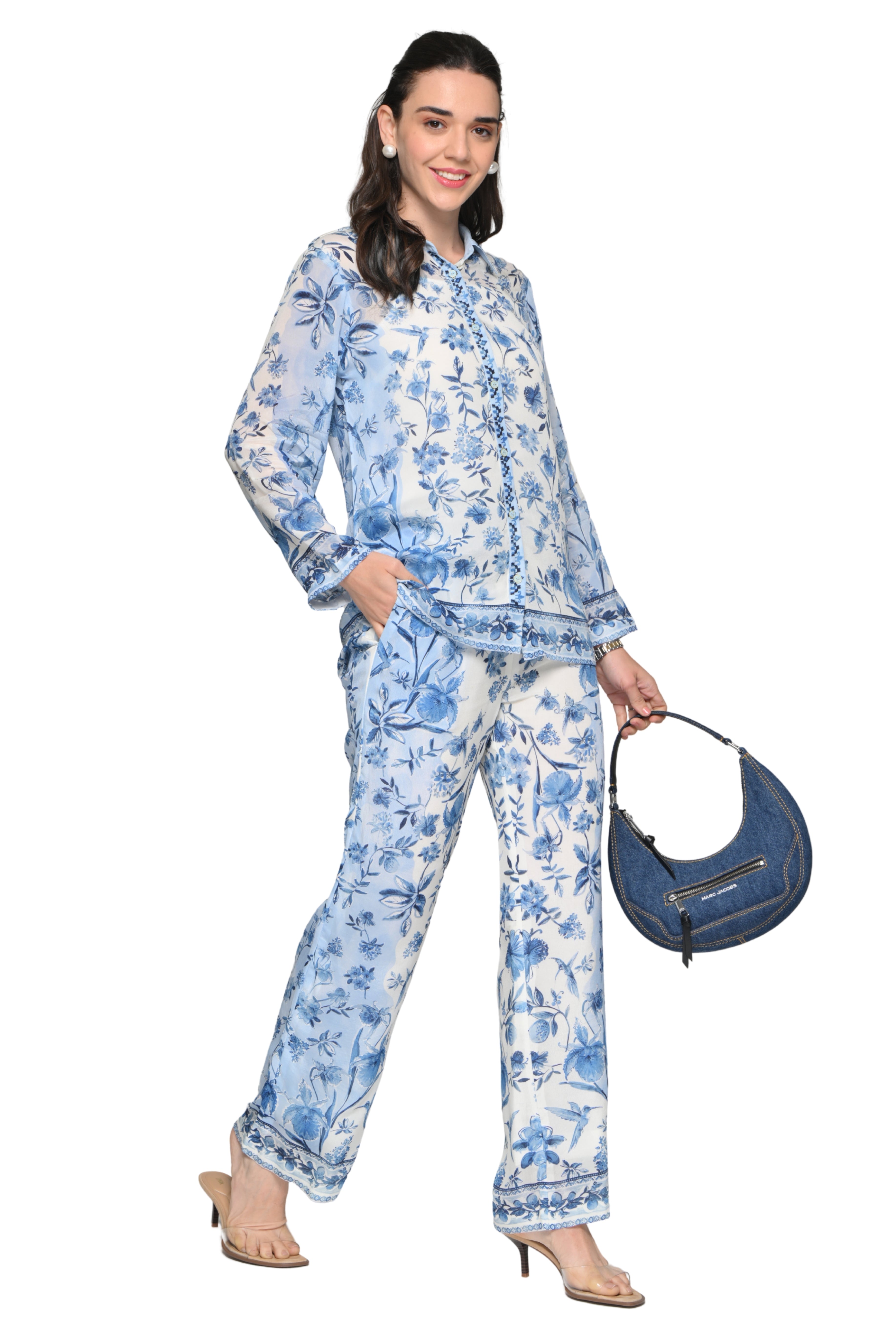 Taroob Garden Rhapsody Crepe Co-ord Set