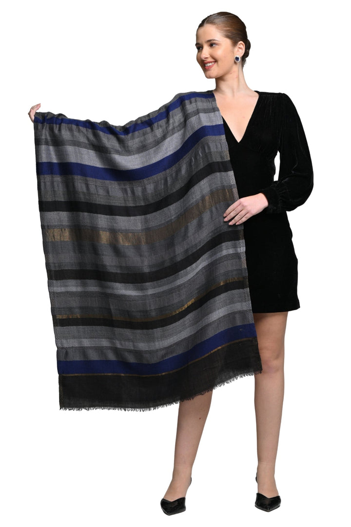 Taroob Handwoven look Fine Wool Zati Stole