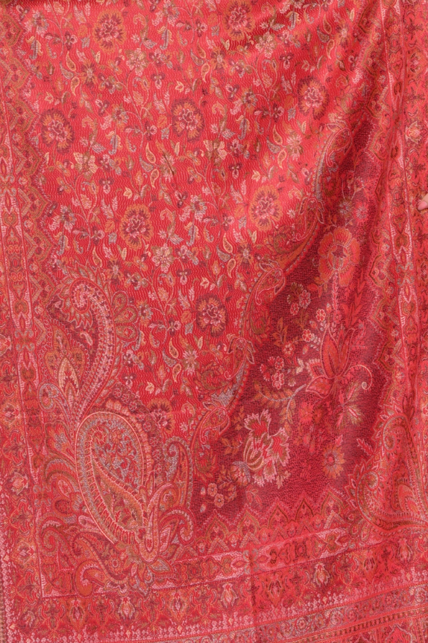 Taroob Faux Pashmina Antique Jamawar Stole