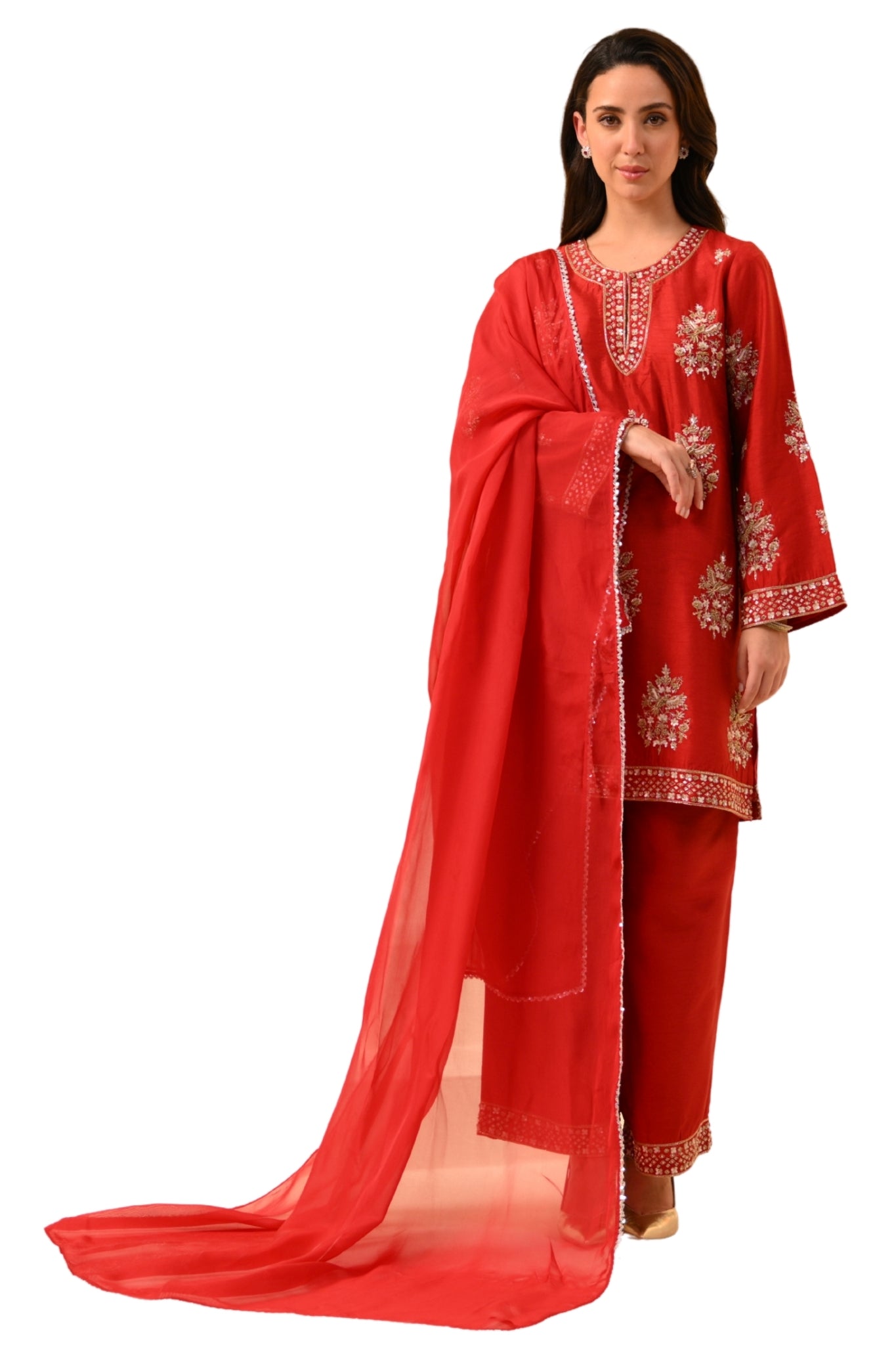 Taroob Royal Zardozi Hand Embellished Kurta Set