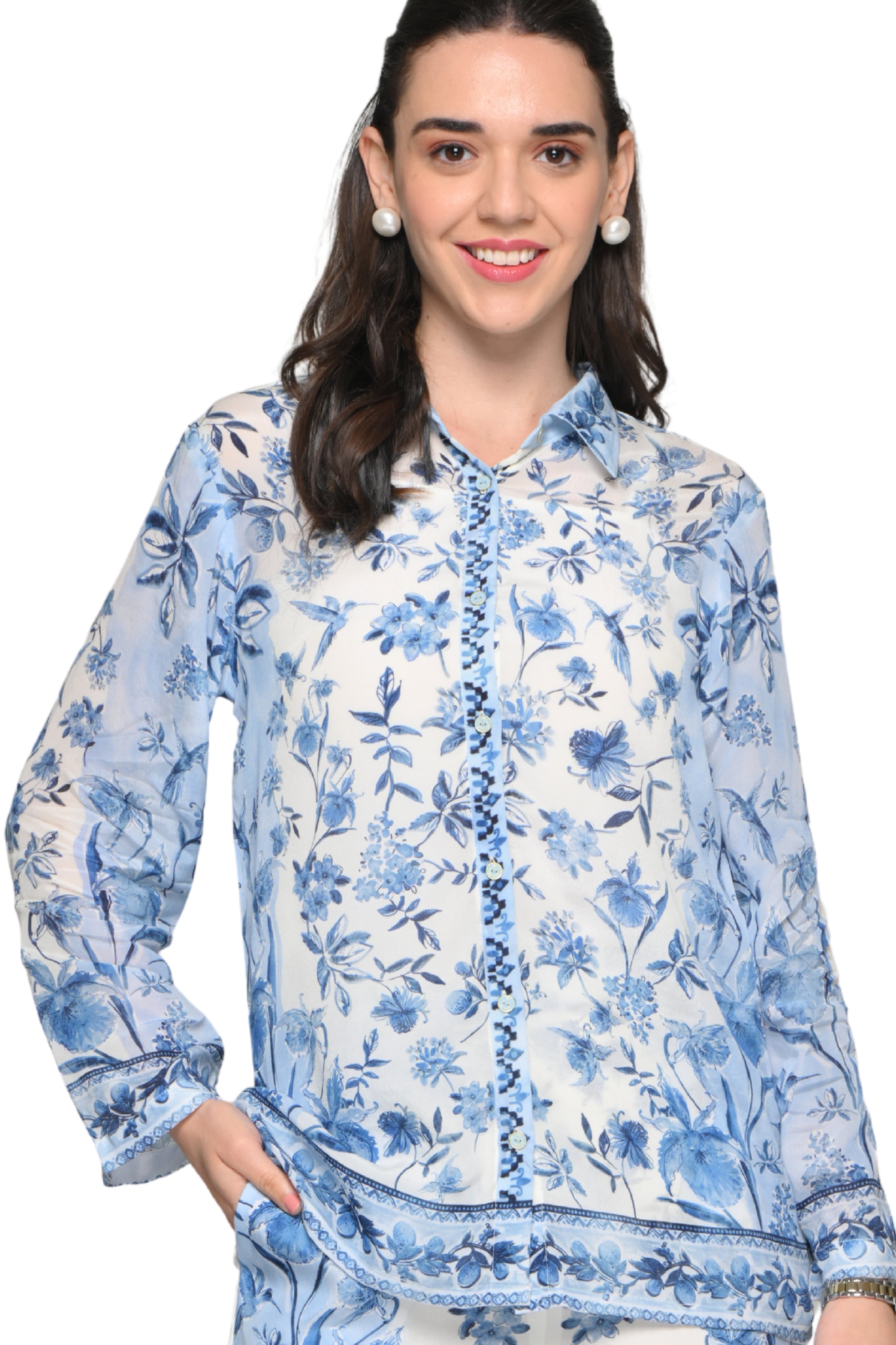 Taroob Garden Rhapsody Crepe Co-ord Set