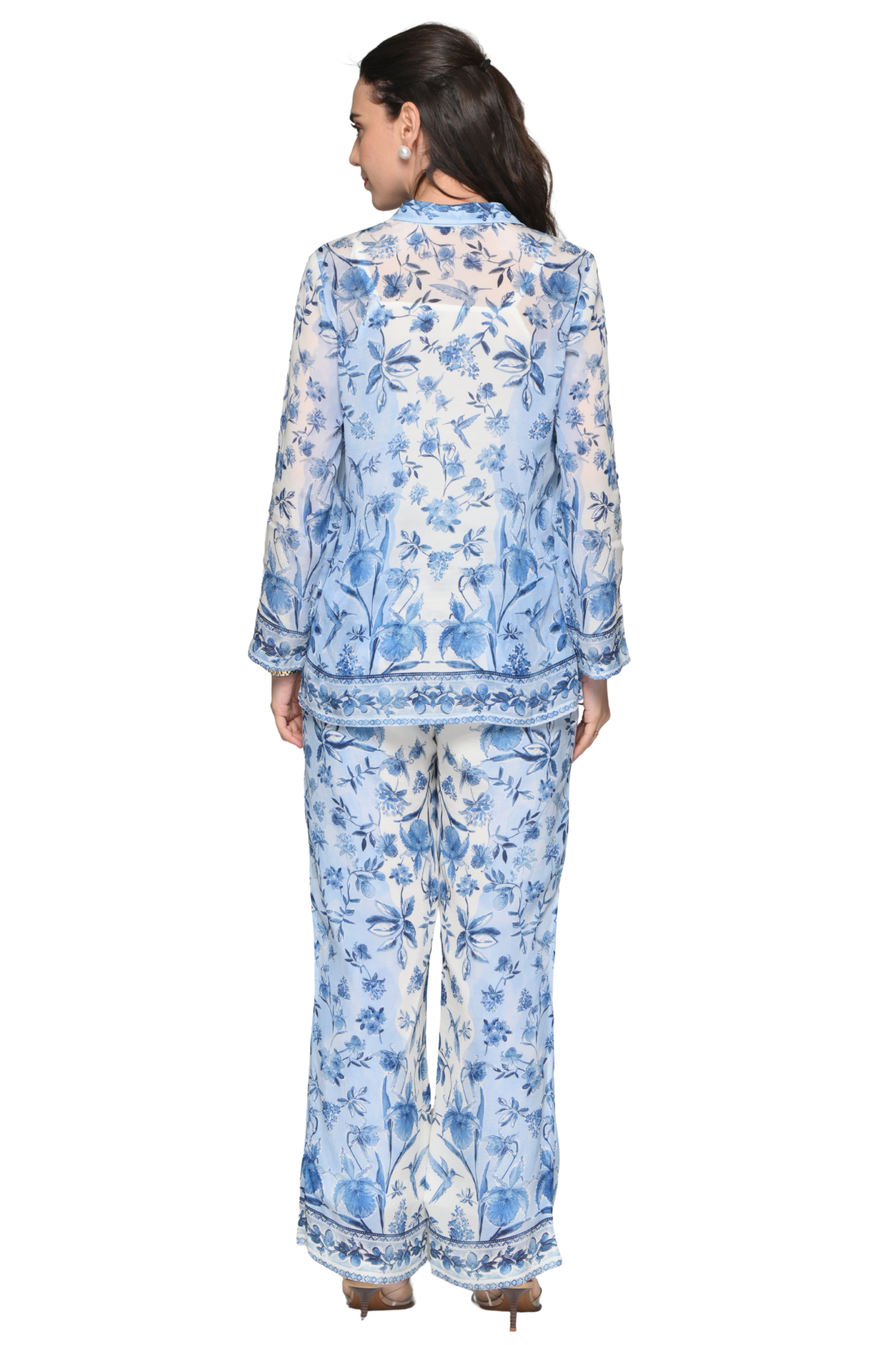 Taroob Garden Rhapsody Crepe Co-ord Set