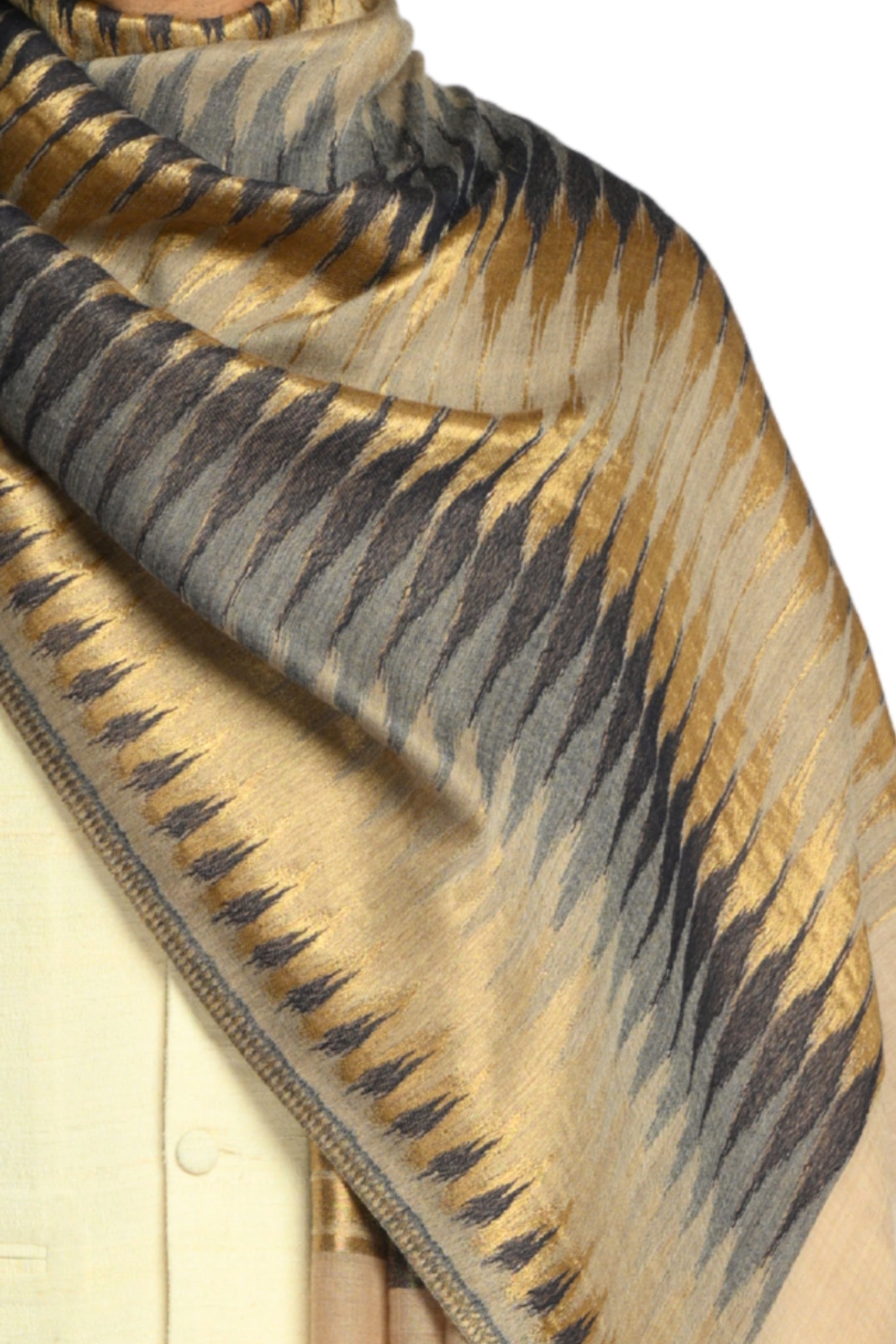 Taroob Resham Ikat Stole