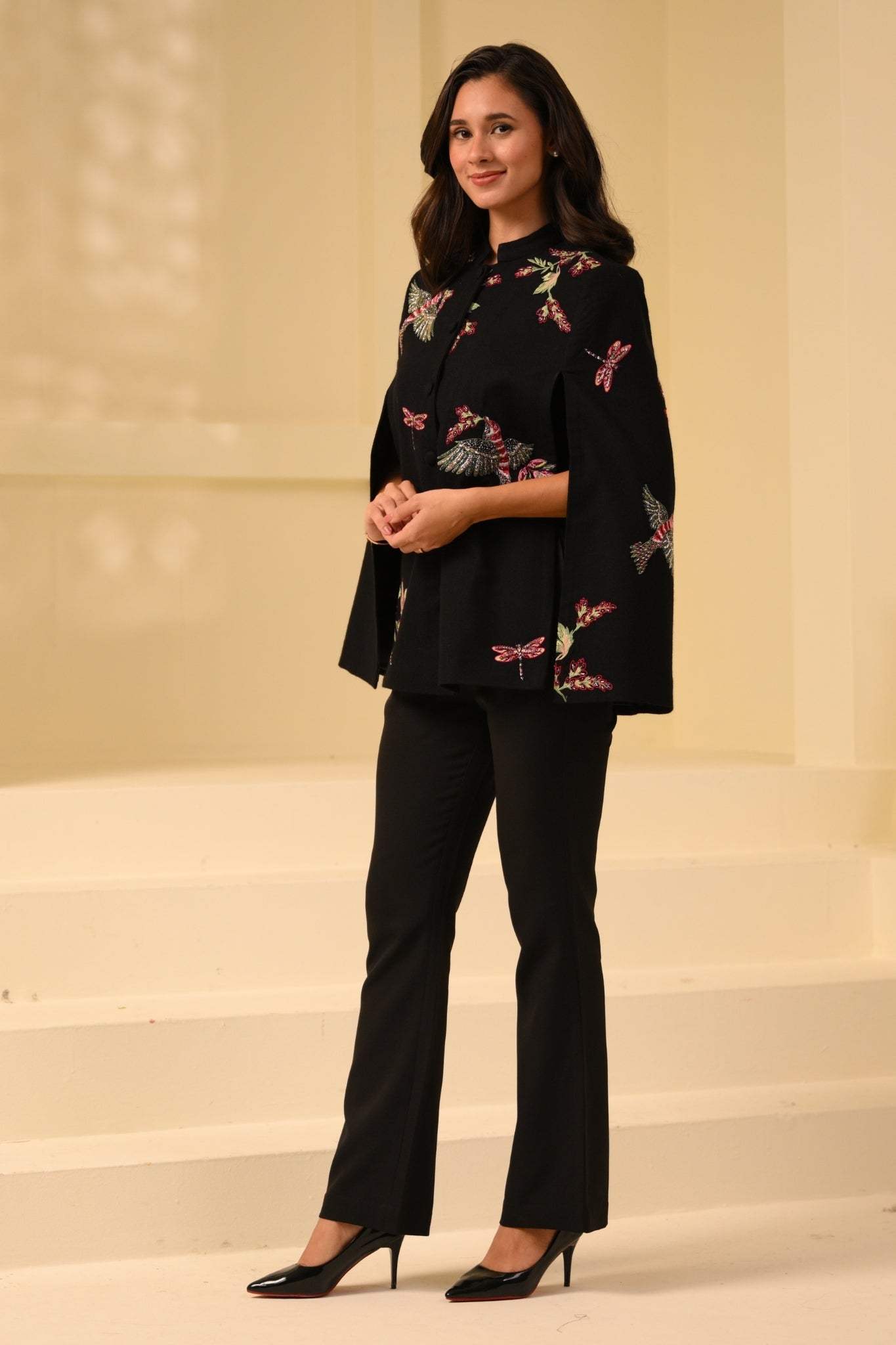 Taroob Eden Embellished Cape