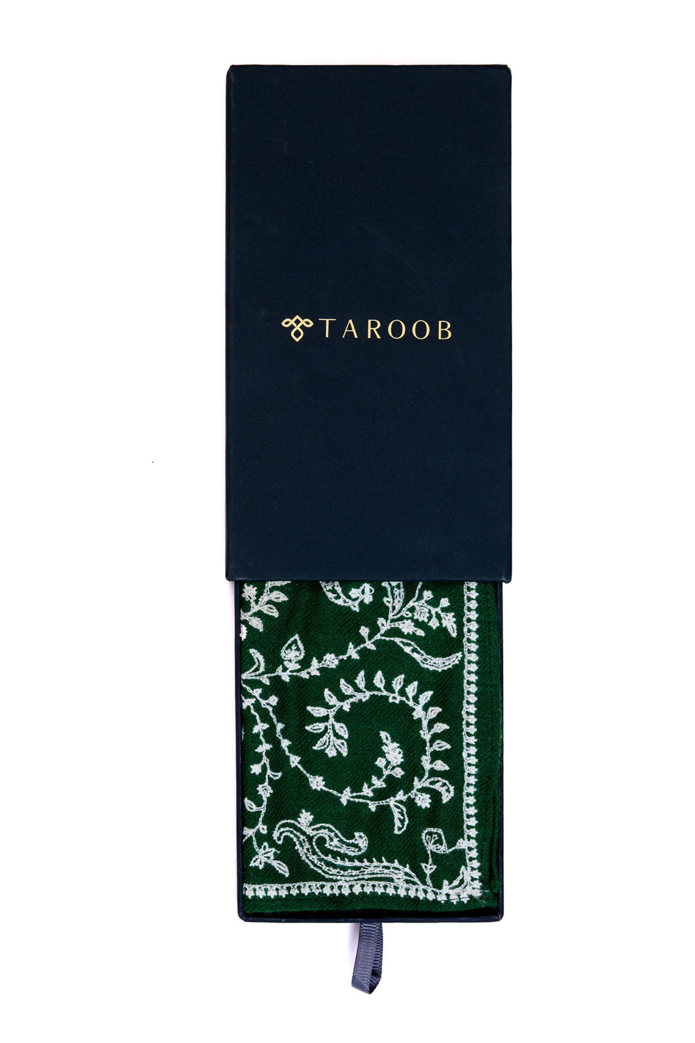 Taroob Embroidered Sozni Kashmiri Pocket Square