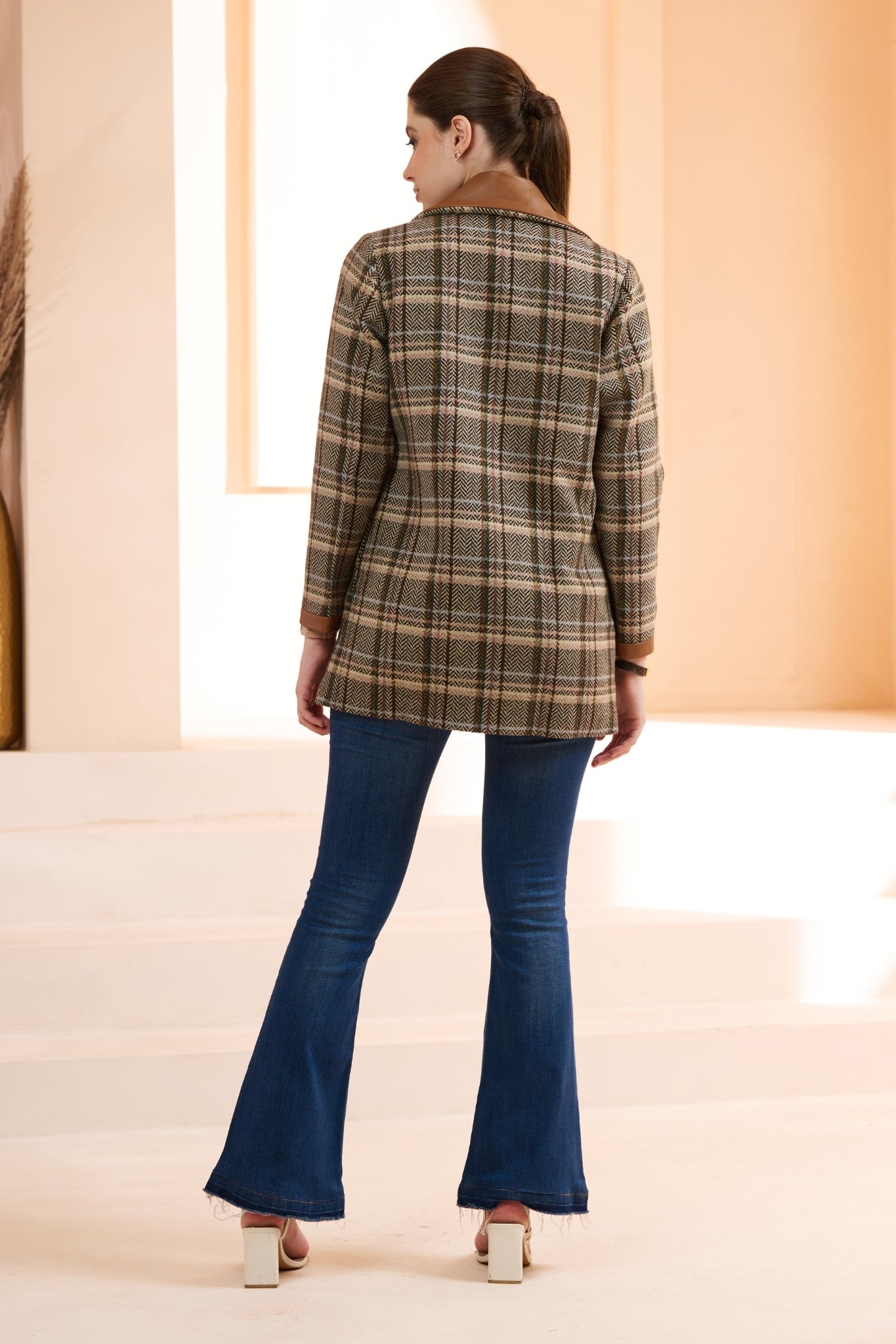 Taroob Scottish Plaid Wool Jacket