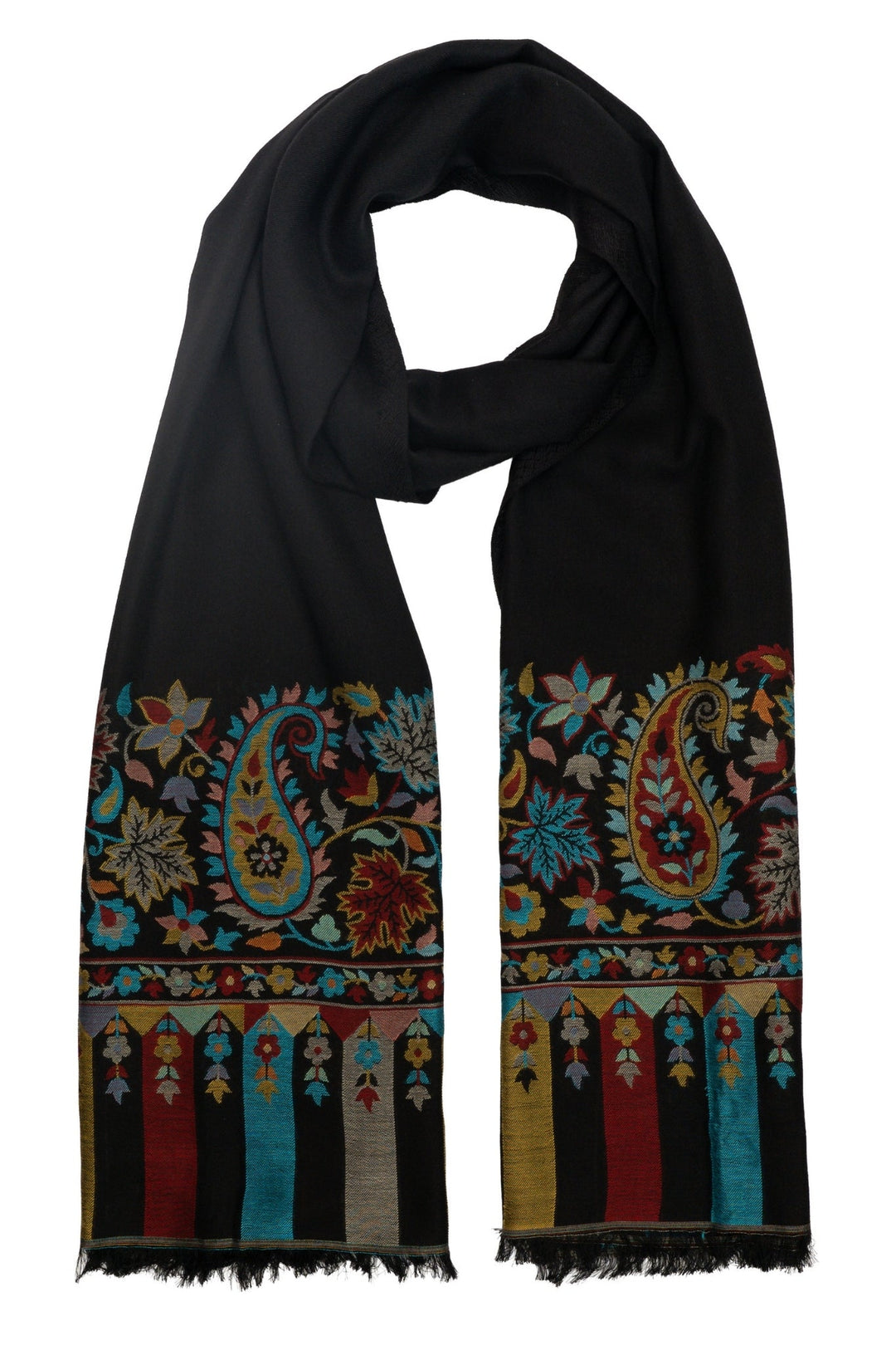 Taroob Gift Set of Unisex Silk Border Kaani Stole for Him or Her