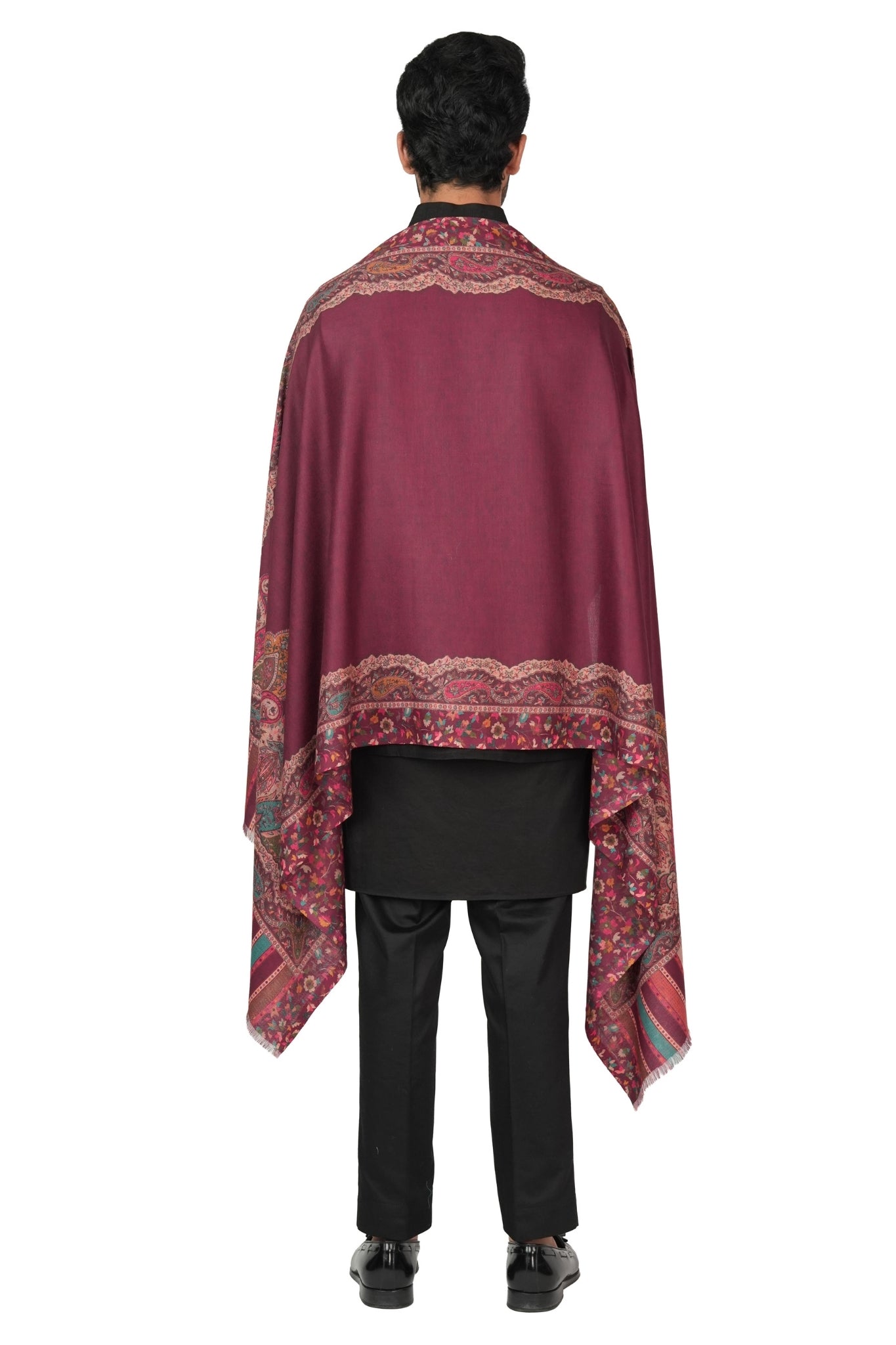 Taroob Reversible Printed Kashmiri Stole