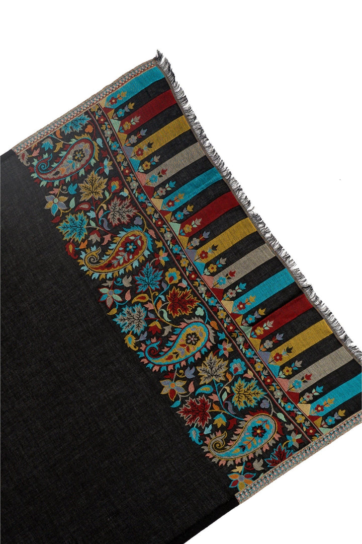 Taroob Gift Set of Unisex Silk Border Kaani Stole for Him or Her