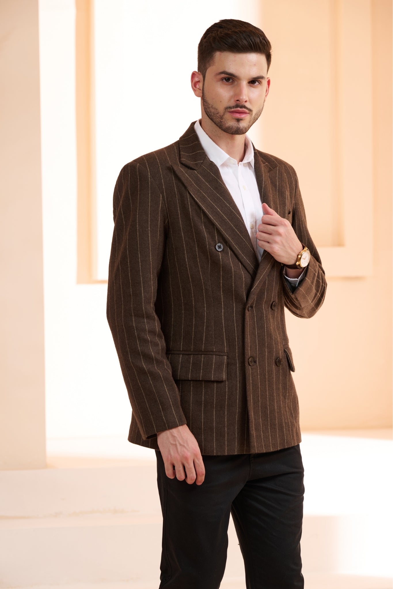 Taroob Double Breast Wool Blazer