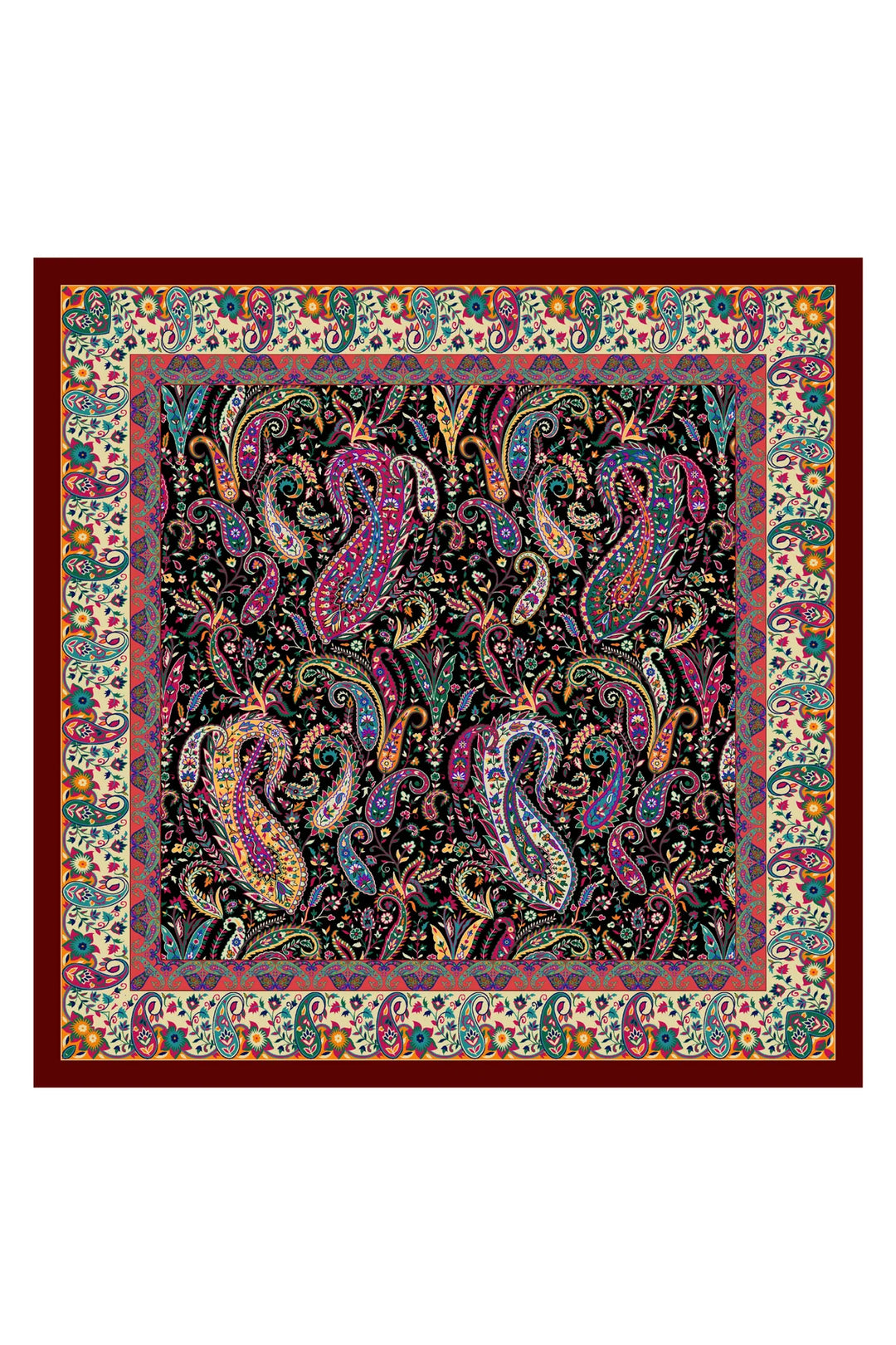 Taroob Couple Gift of Wool Kaani Shawl for Her & Pocket Square for Him