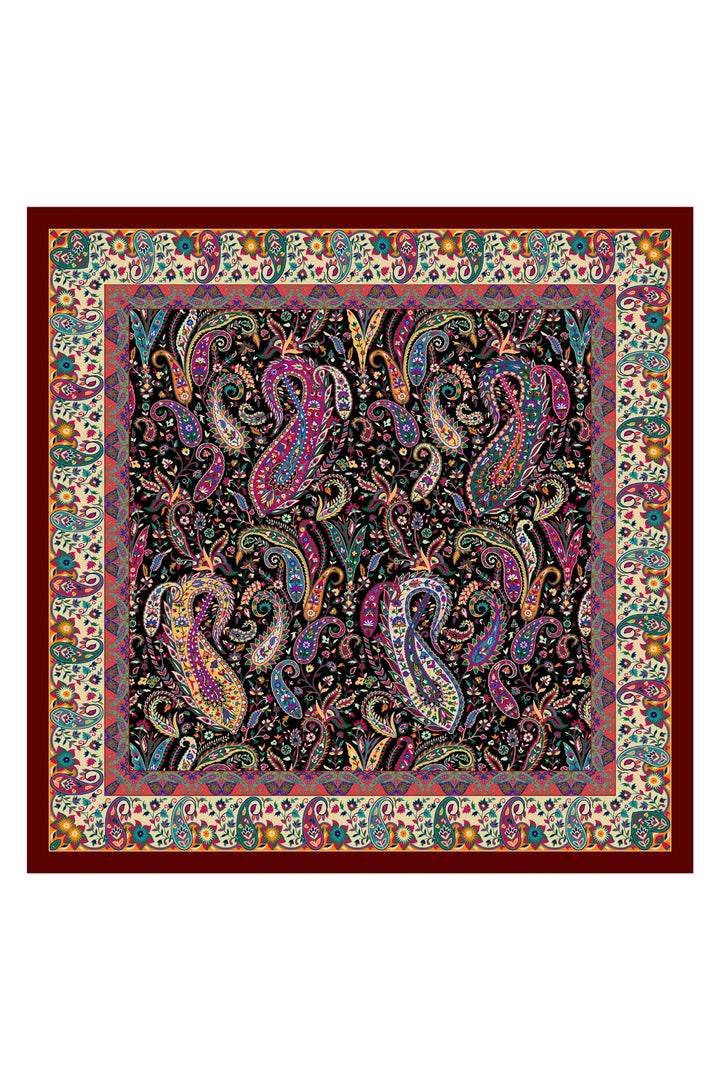 Taroob Couple Gift of Wool Kaani Shawl for Her & Pocket Square for Him