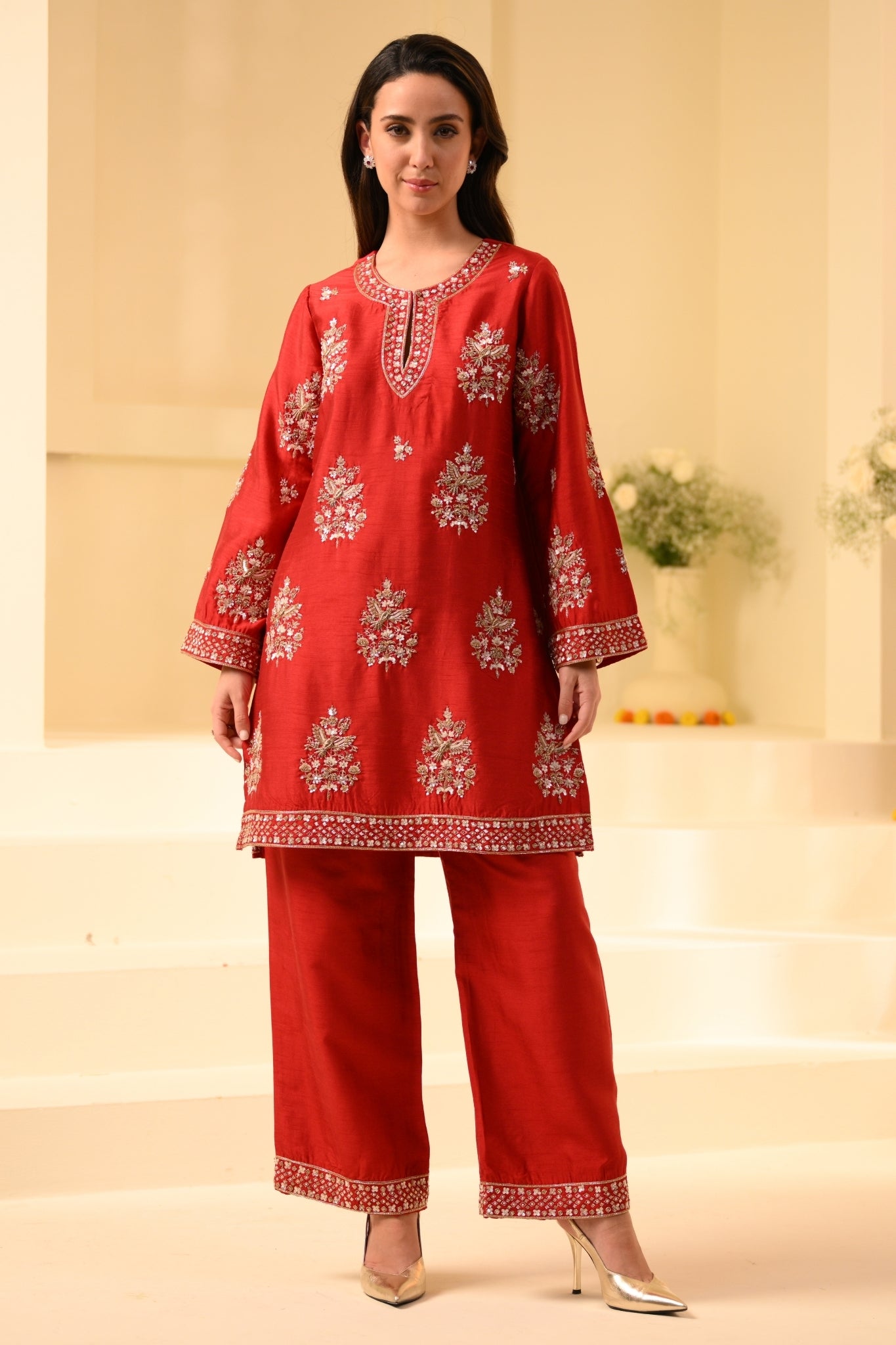 Taroob Royal Zardozi Hand Embellished Kurta Set