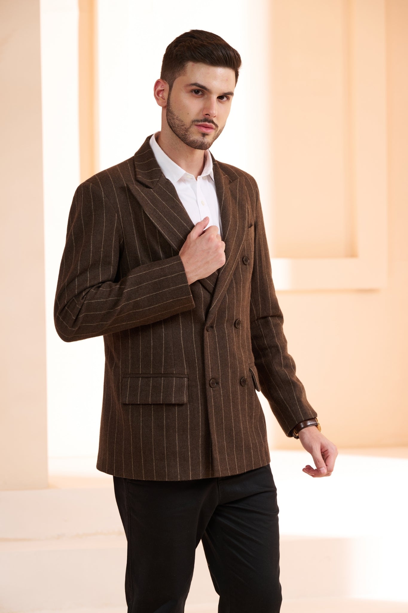 Taroob Double Breast Wool Blazer