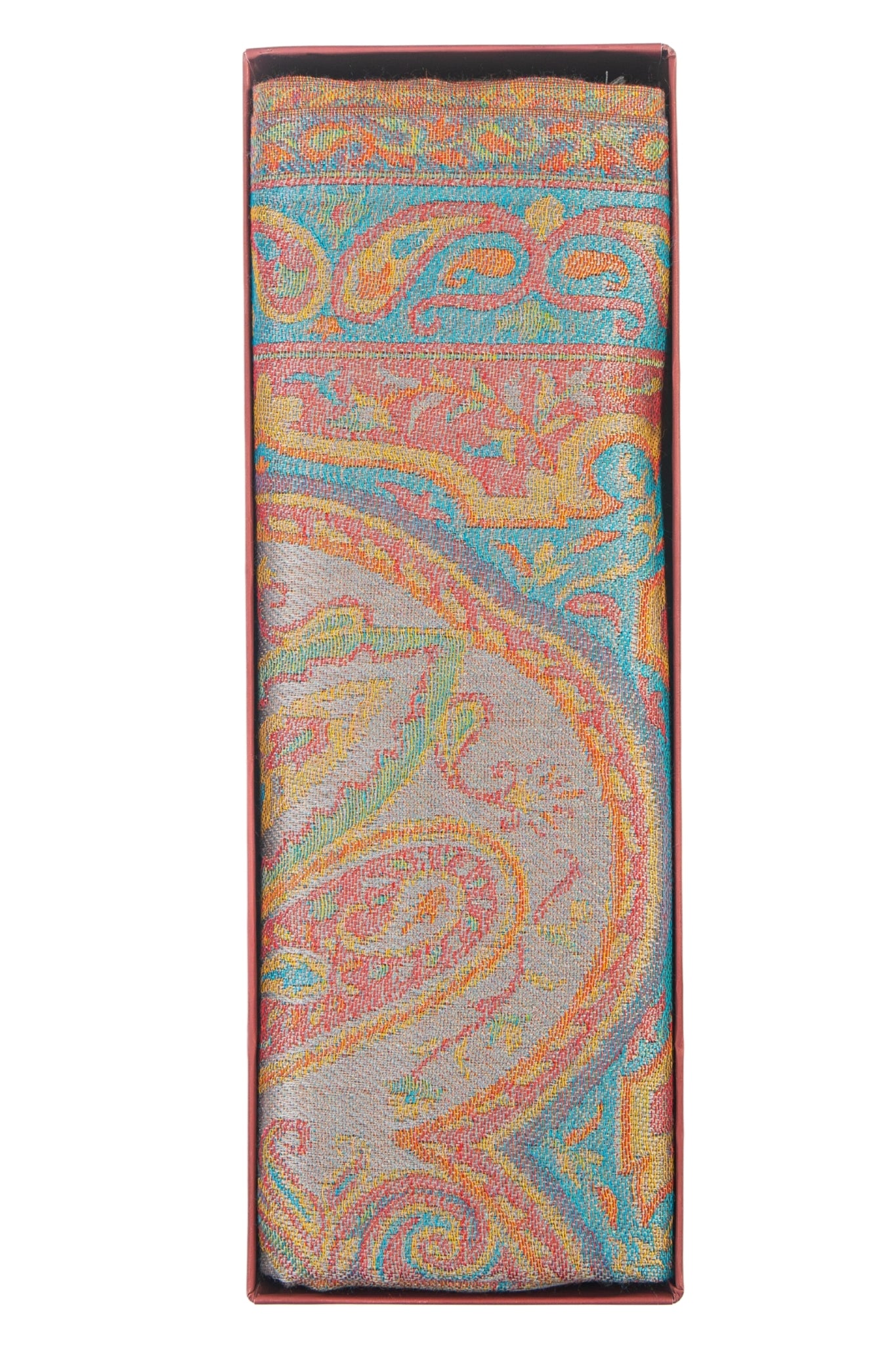 Taroob Gift Set of Unisex Silk Jamawar Stole for Him or Her