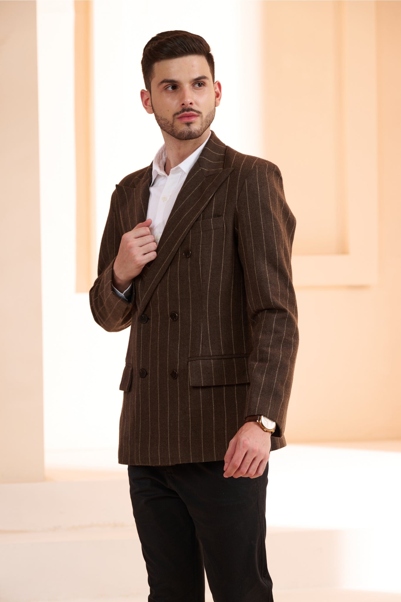 Taroob Double Breast Wool Blazer