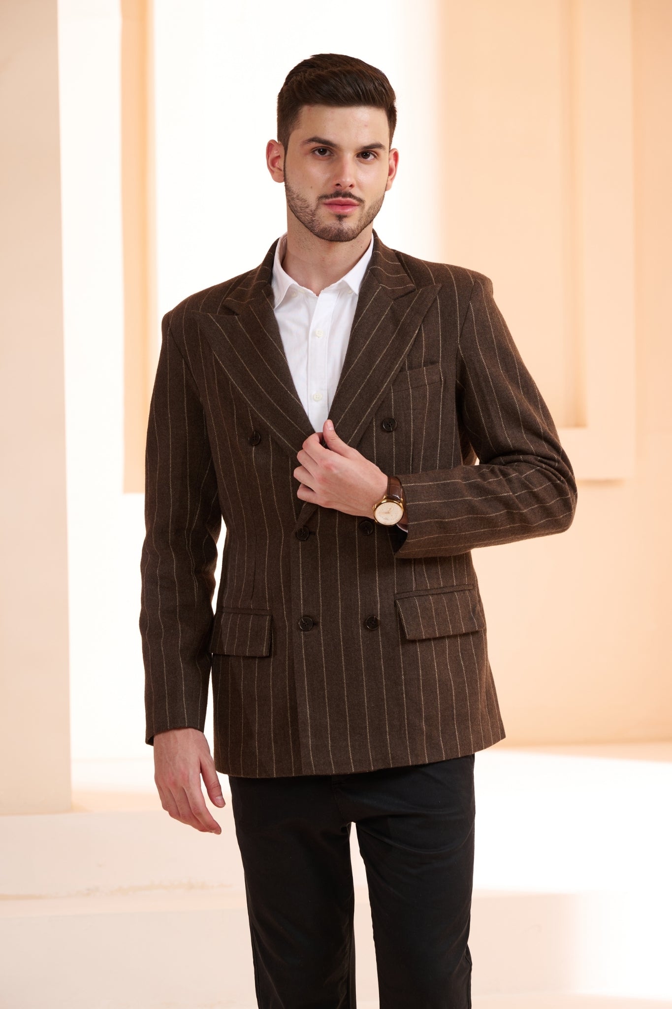 Taroob Double Breast Wool Blazer