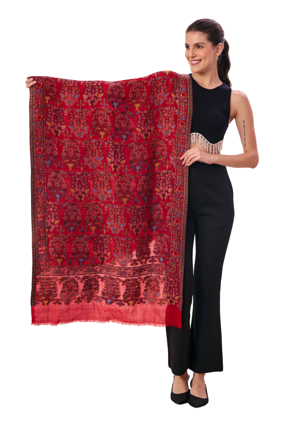 Taroob Gift Set of Fine Wool Kaani Stole for Him or Her ( Unisex Stole )