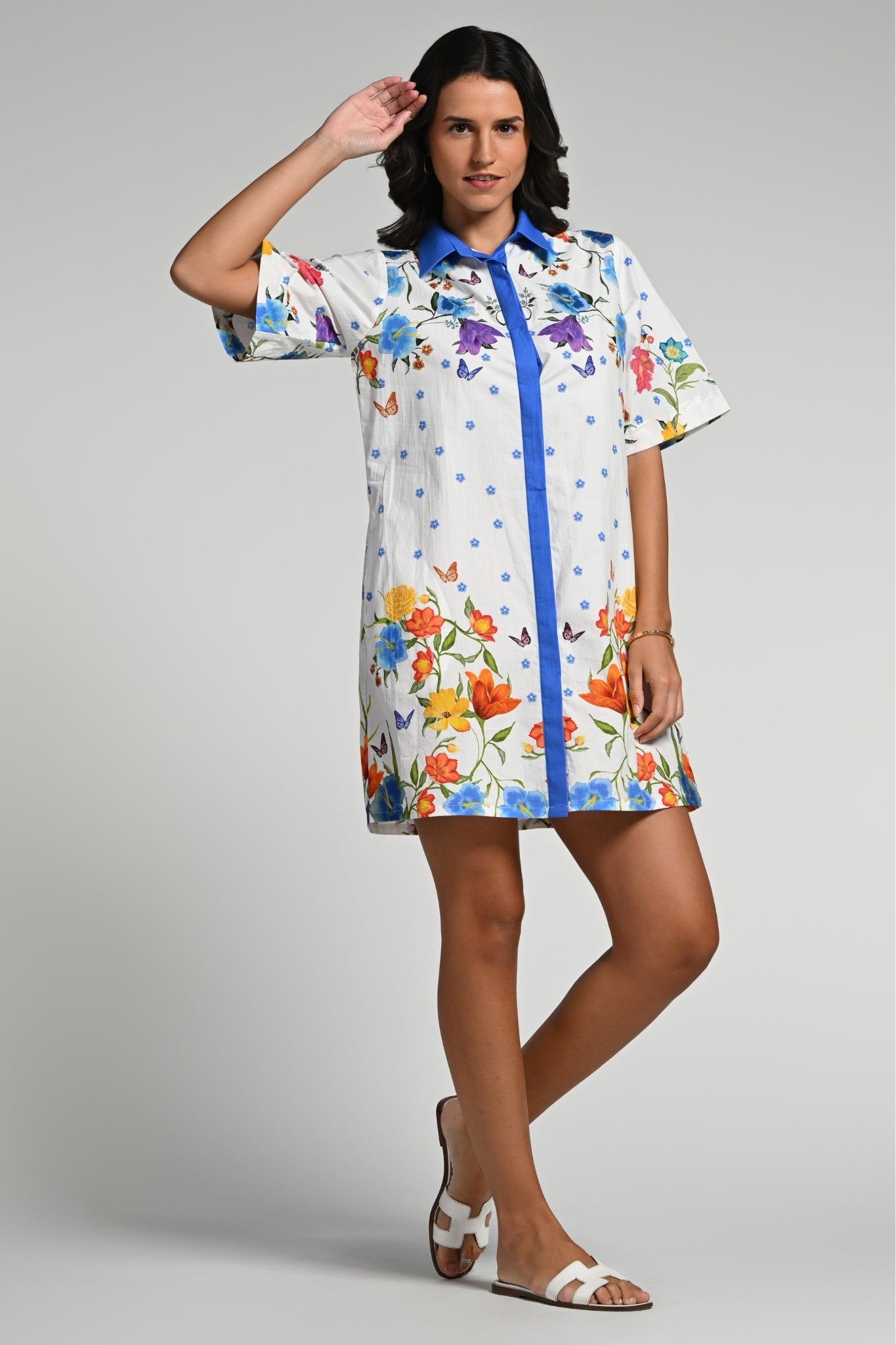 Taroob Papillion Garden Cotton Dress