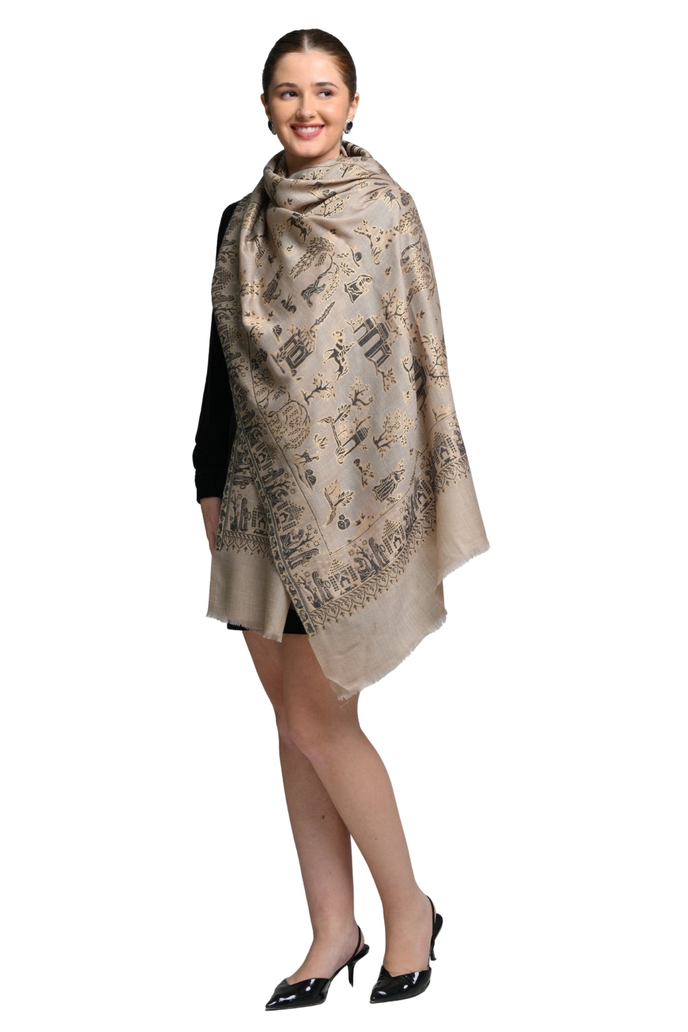 Taroob Mughal Heritage Kaani Stole