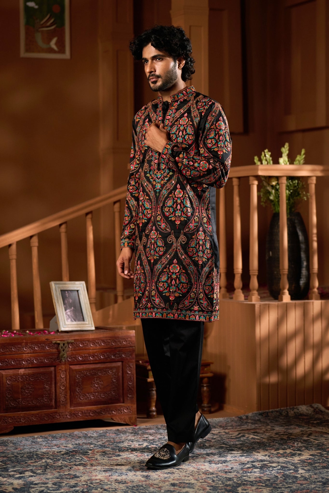 Taroob Shaam-e-Sozni Embroidered Kurta Set