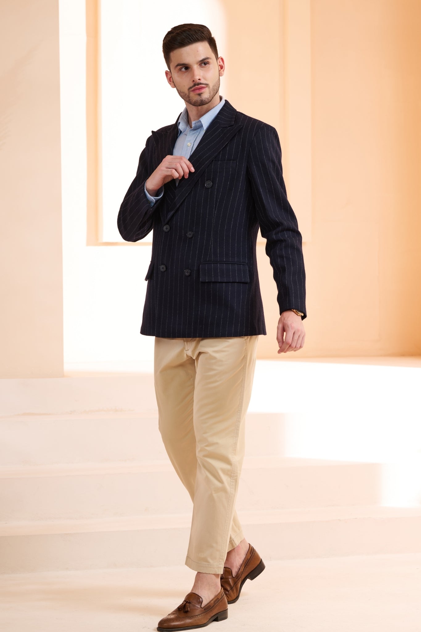 Taroob Double Breast Wool Blazer