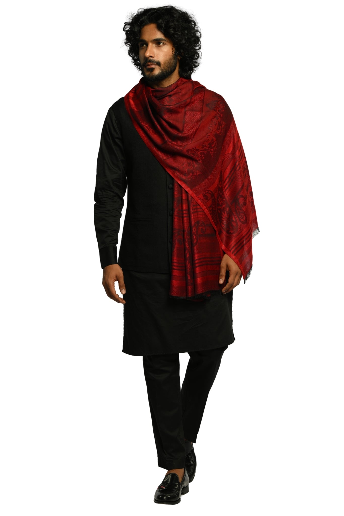 Taroob Signature Jamawar Silk Stole