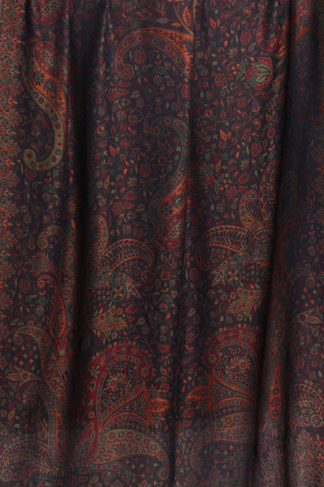 Taroob Vintage Paisley Kashmiri Silk Jamawar Shawl