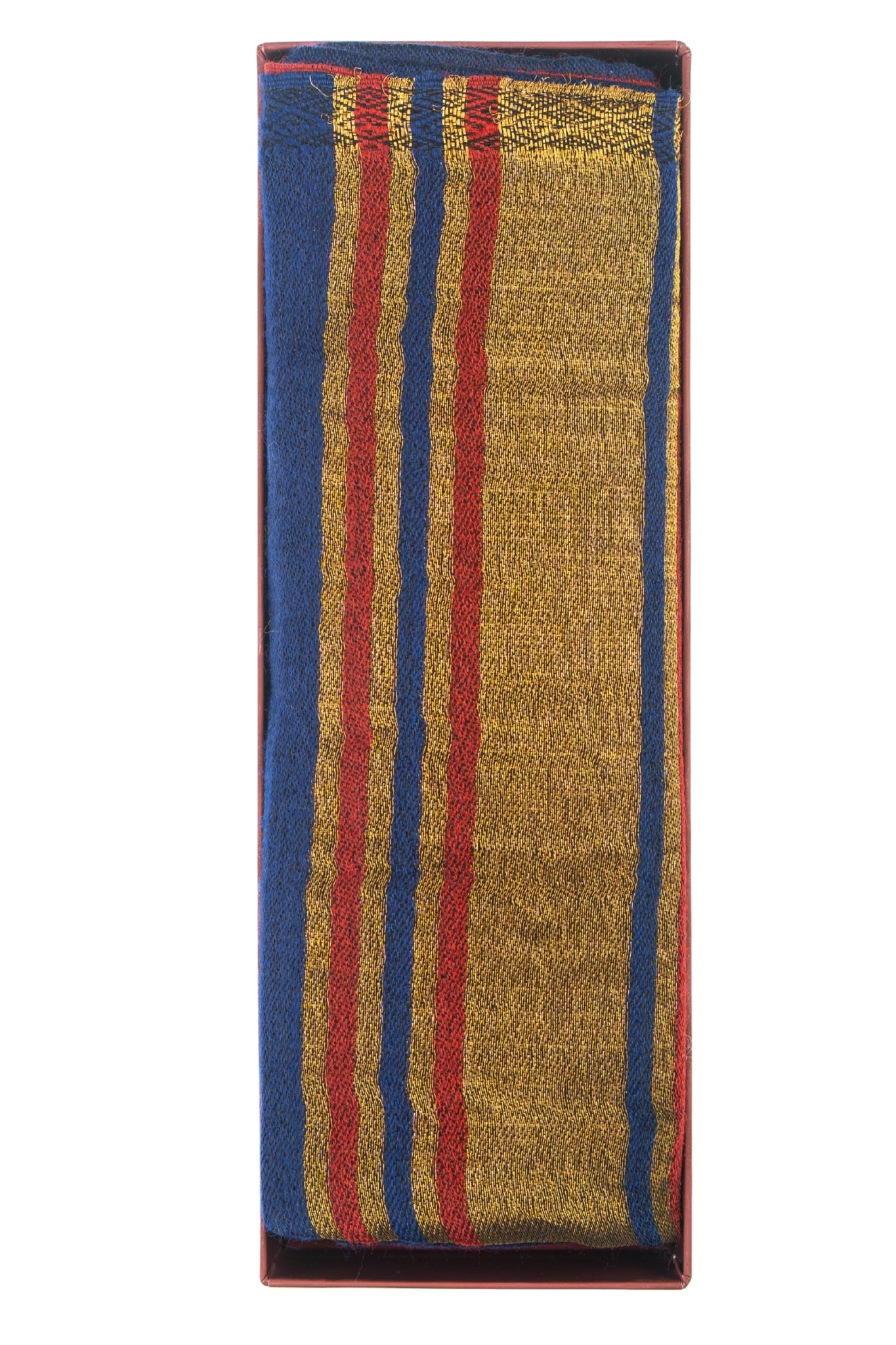 Gift Set of Unisex Kashmiri Wool Zari Stole for Him or Her – Gift Boxes – Styling view | Taroob