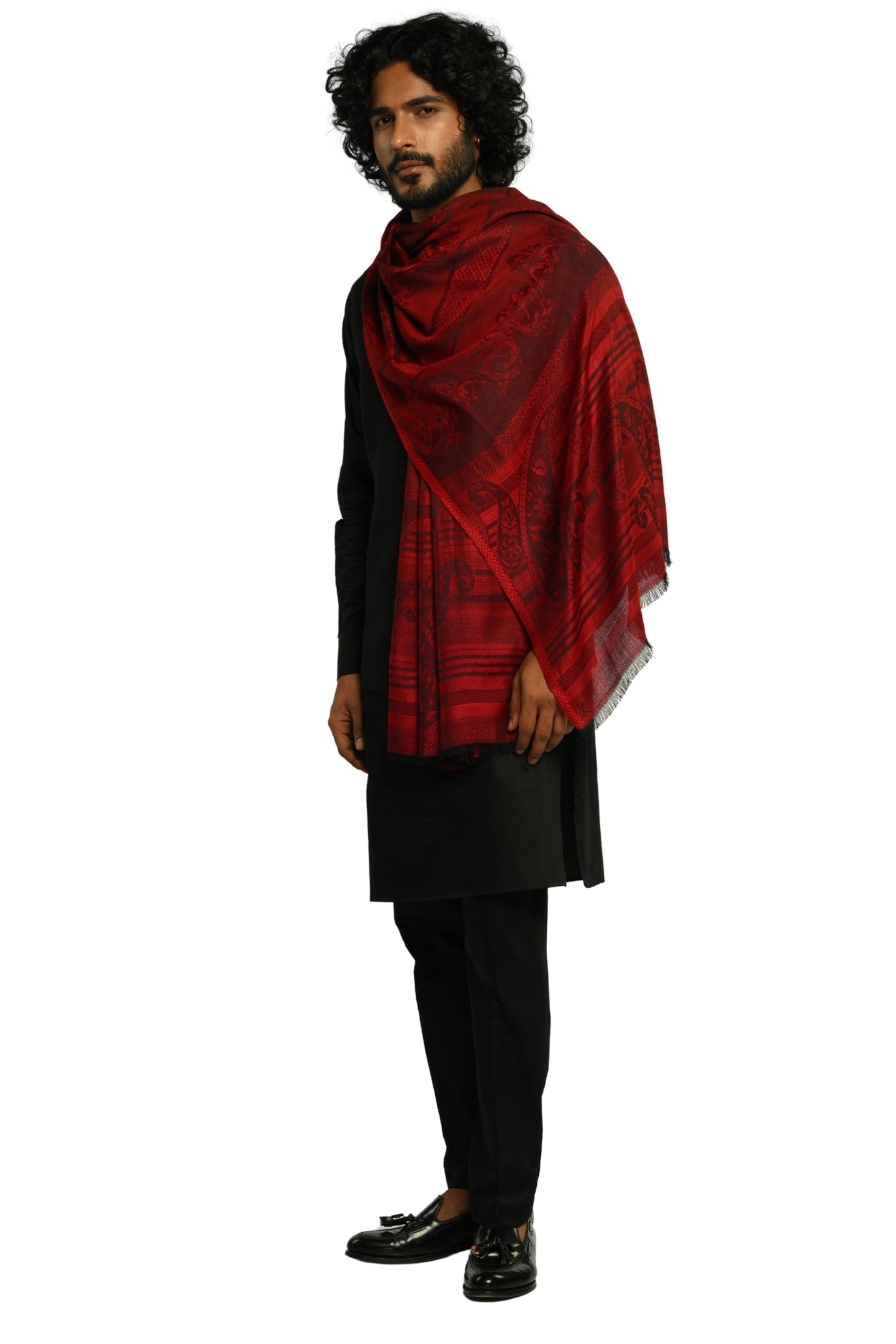 Taroob Signature Jamawar Silk Stole