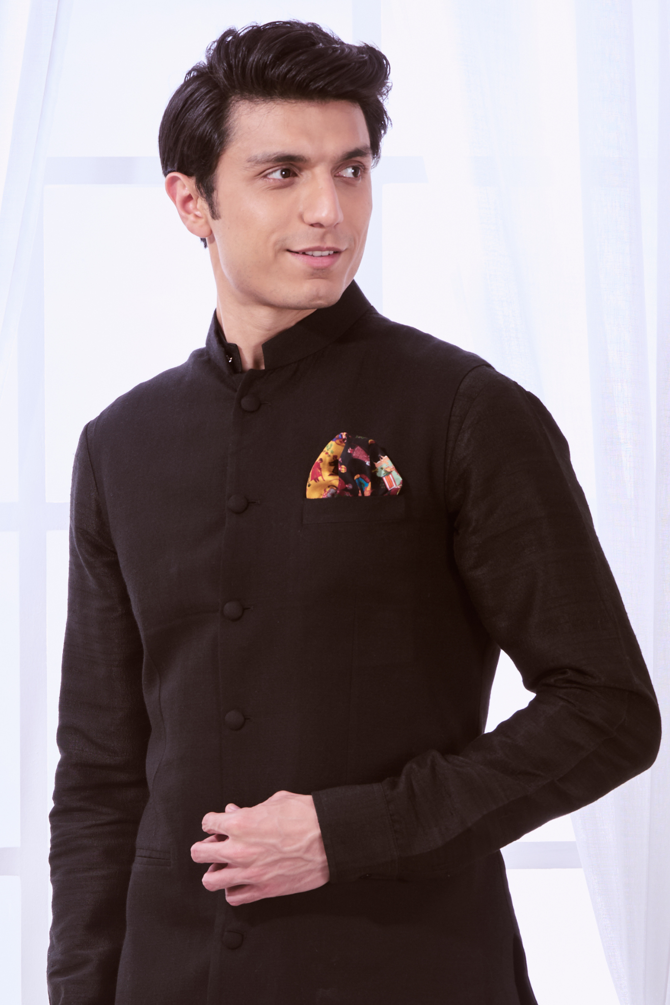 Taroob Mughal Silk Pocket Square