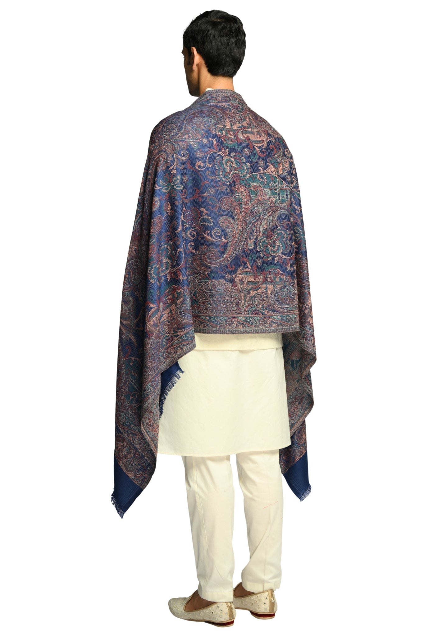 Taroob Faux Pashmina Antique Jamawar Stole