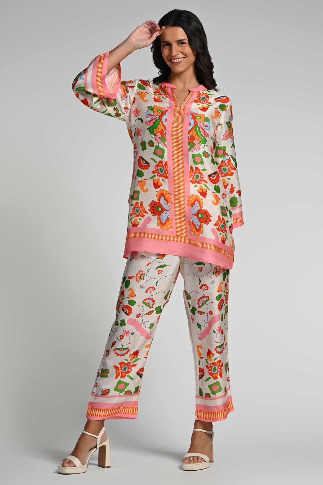 Taroob Floral Utopia Tunic Set