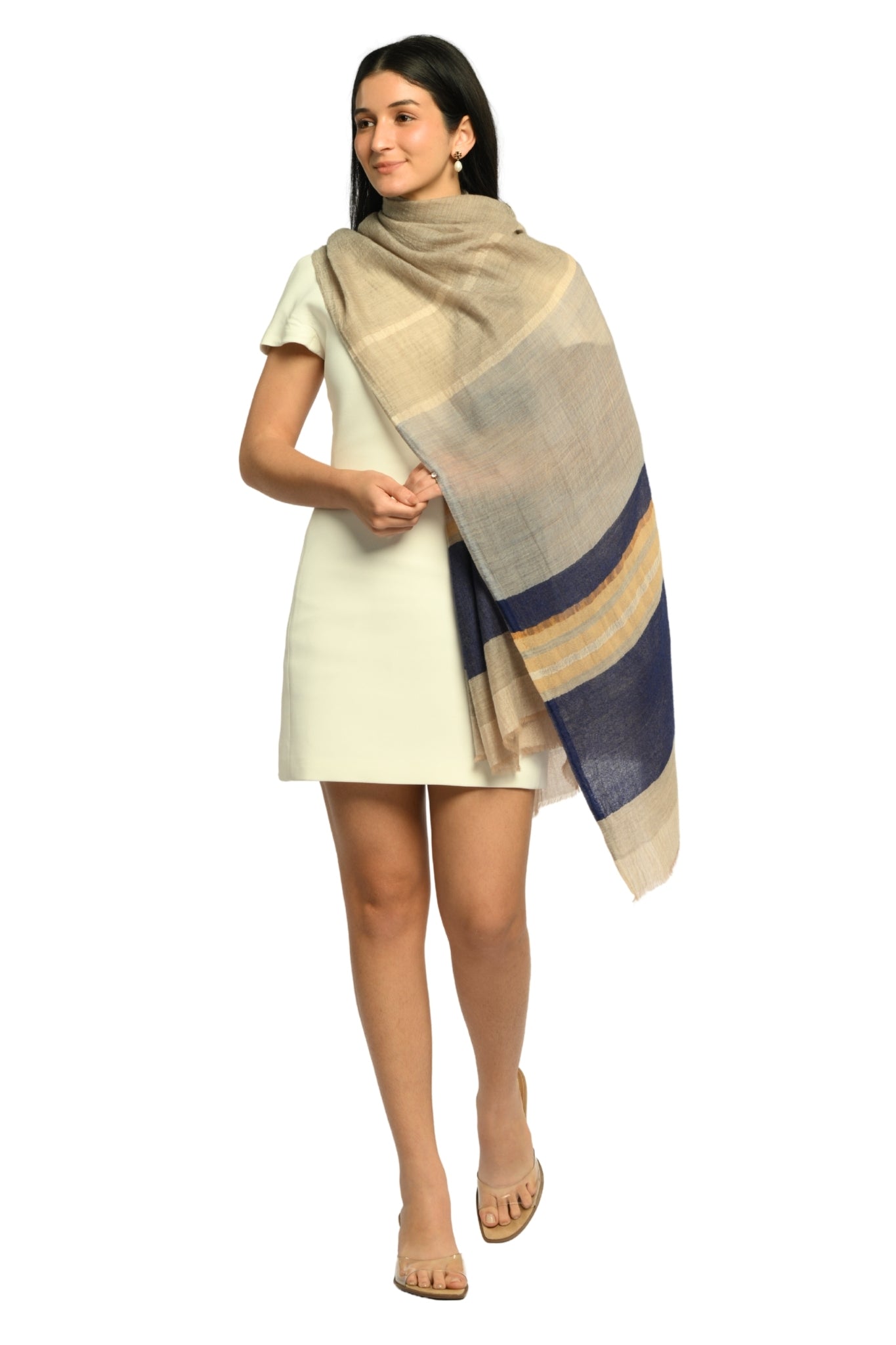Taroob Gleamline Wool Scarf