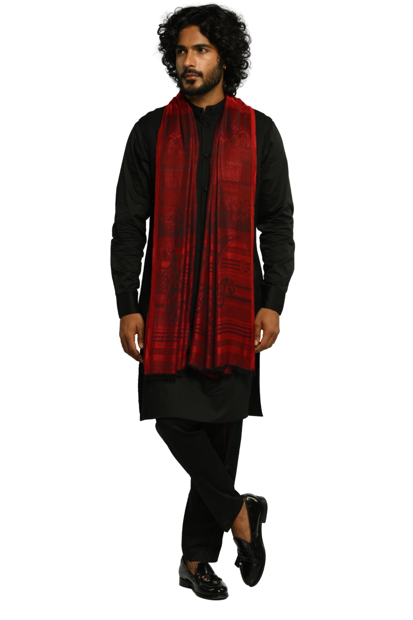 Taroob Signature Jamawar Silk Stole