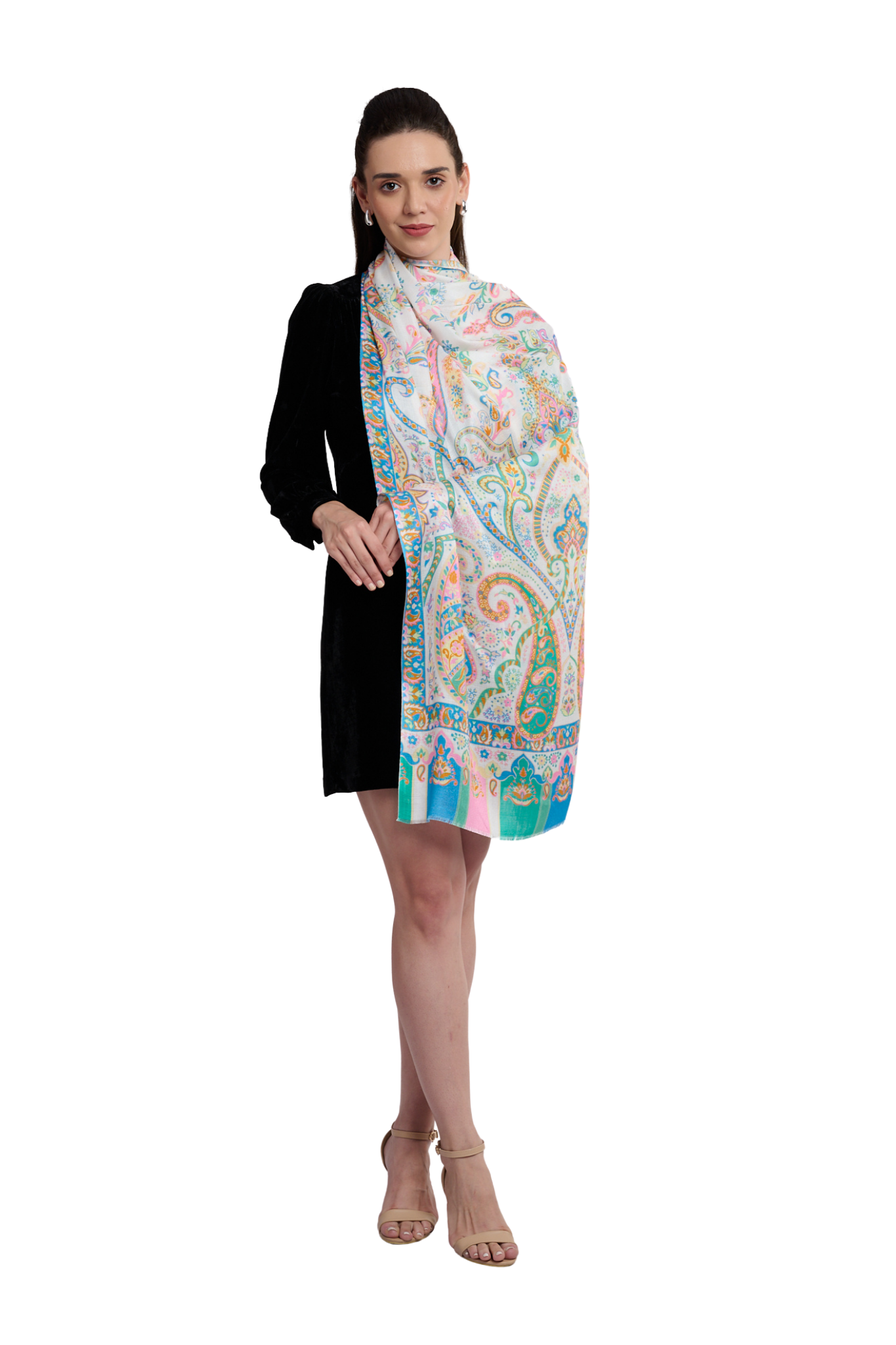 Taroob Women's Printed Modal Pretty  Paisley Stole