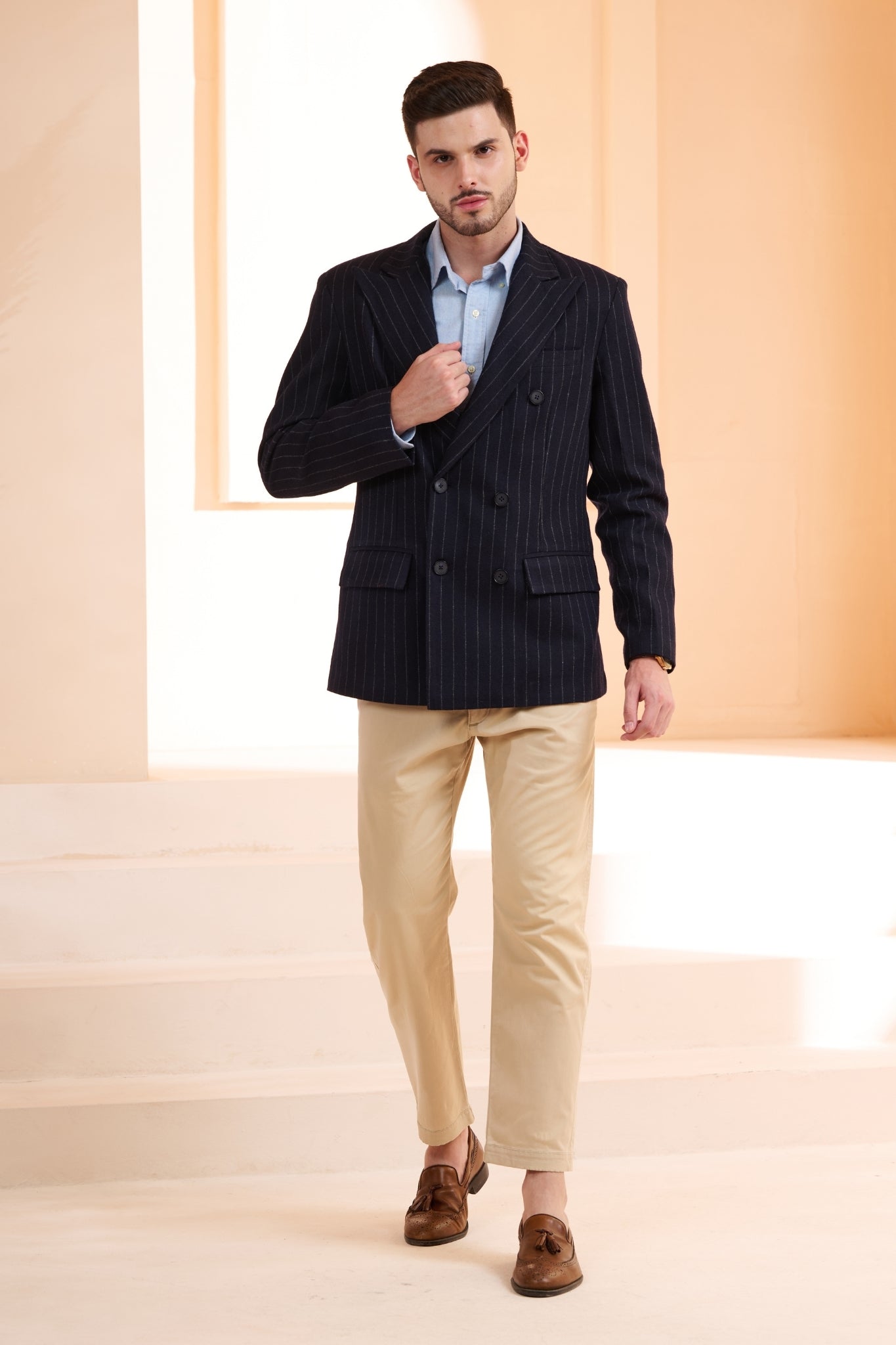 Taroob Double Breast Wool Blazer