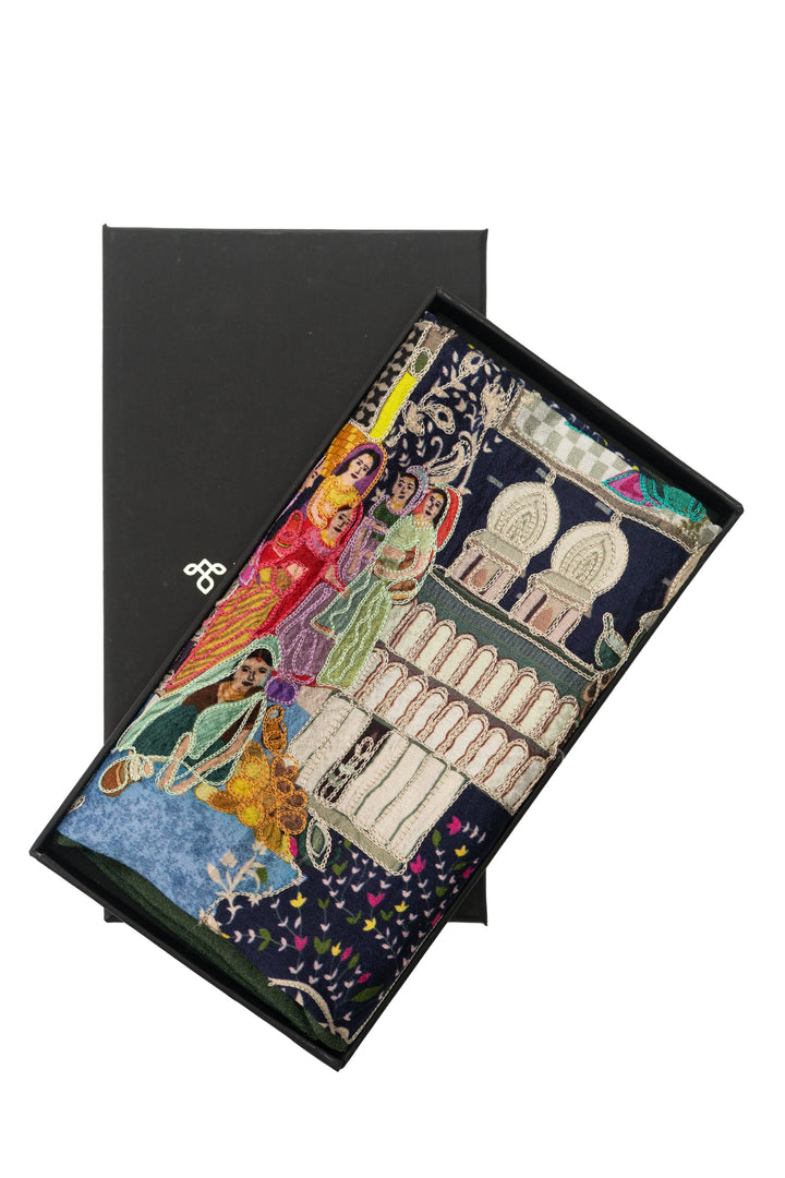 Taroob Silk Linen Raj Darbar Pocket Square