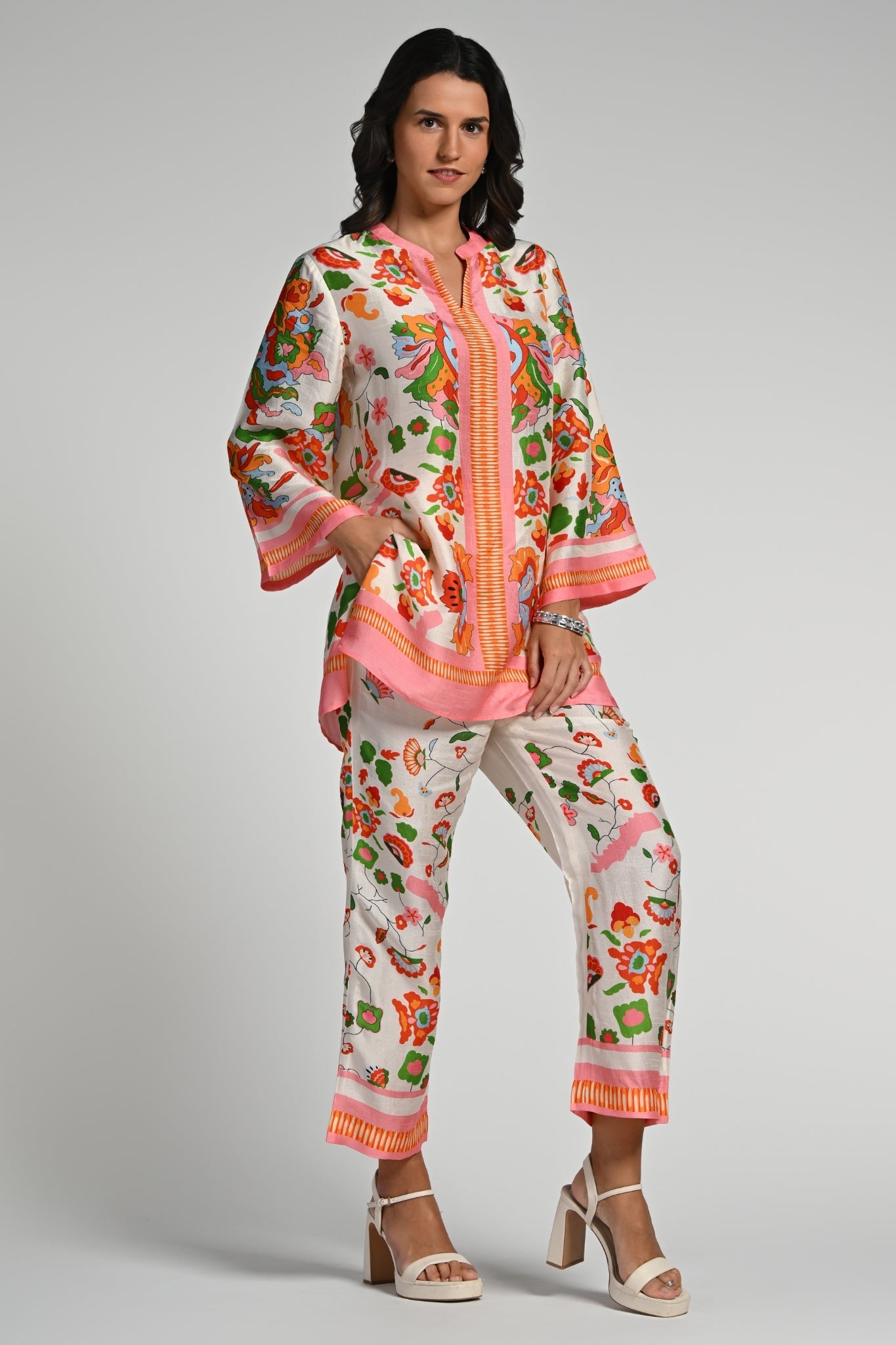 Taroob Floral Utopia Tunic Set
